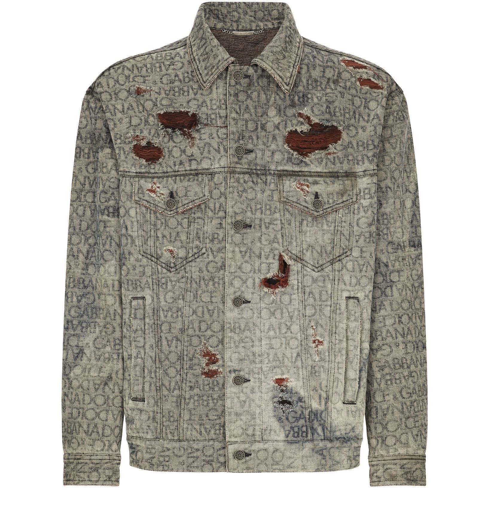 Dolce & Gabbana o1y0125 Denim Jacket in Beige Size US M / EU 48-50 / 2 - 1 Thumbnail