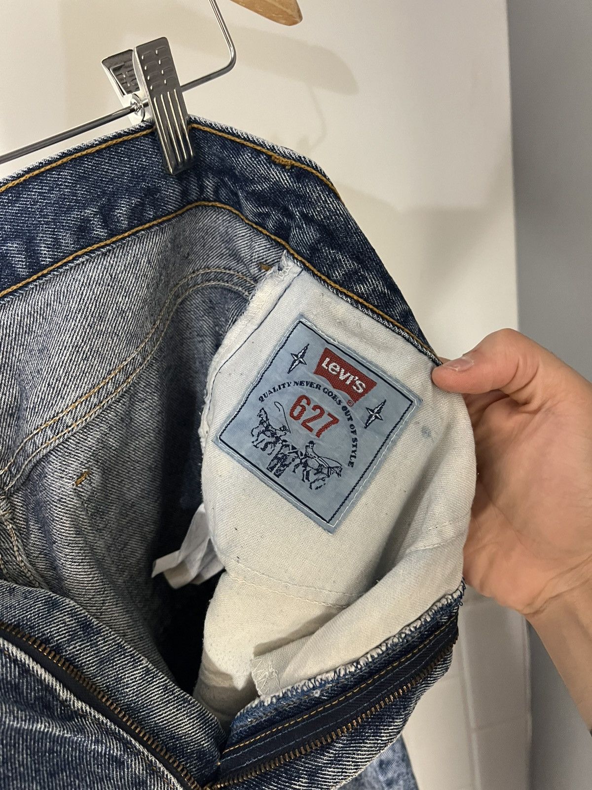 Levi's Vintage Clothing VERY RARE LEVIS 627 DESIGNER DENIM JEANS USA RETRO Y2K 90s Size US 29 - 7 Thumbnail