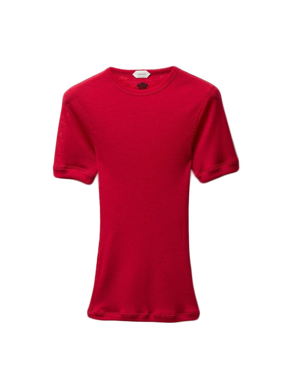 Versace T-Shirt Rib With Medusa Embroidery Size M / US 6-8 / IT 42-44 - 1 Thumbnail