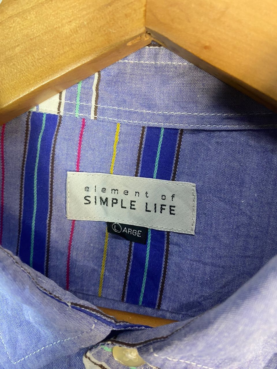 Japanese Brand Element of simple life button up shirt Size US L / EU 52-54 / 3 - 5 Thumbnail