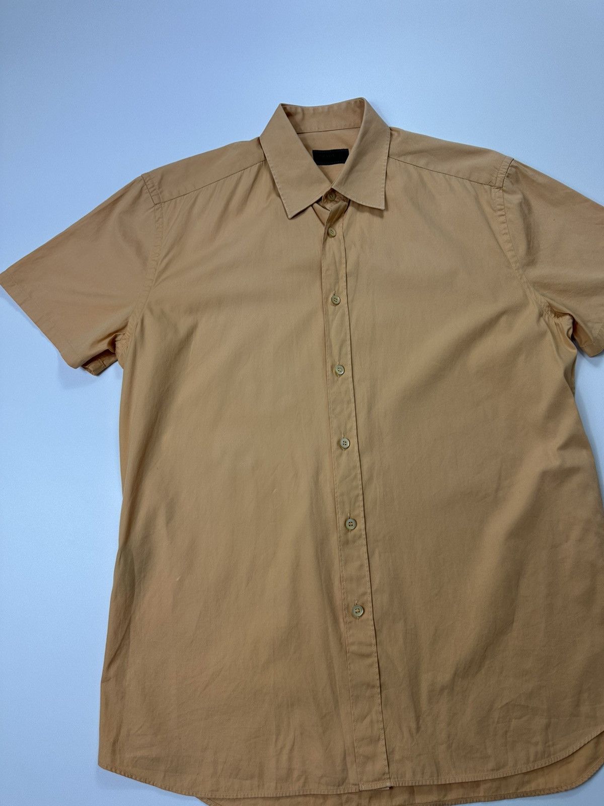 Prada Prada Casual Shirt Men’s Beige Size US M / EU 48-50 / 2 - 6 Thumbnail