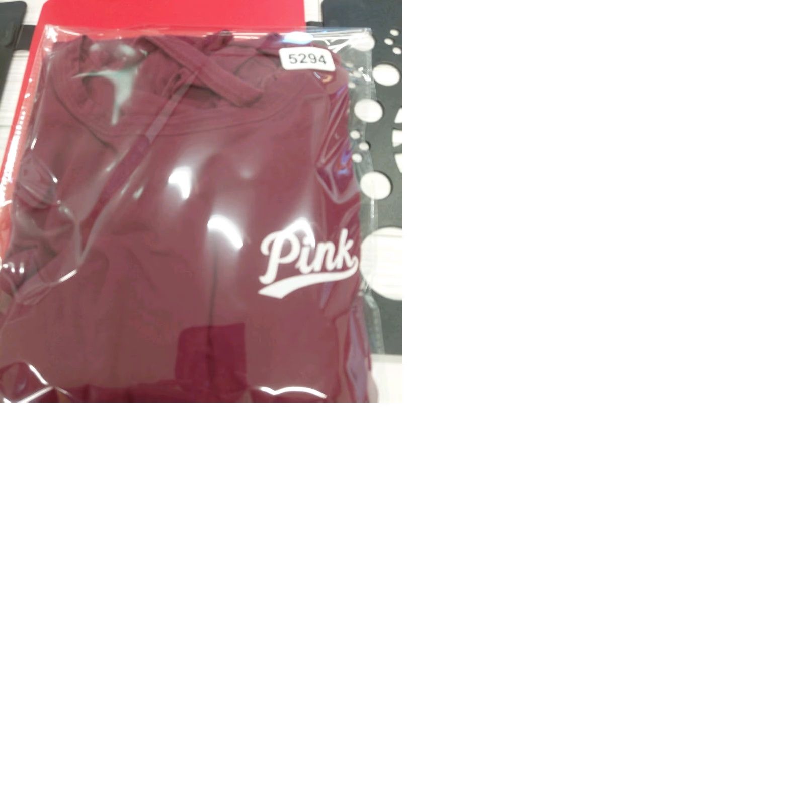 Victoria's Secret Victoria's Secret LOVE PINK T-Shirt Womens Medium Burgund Keyhole Back Casual Sleeve Long Sleeve Size M / US 6-8 / IT 42-44 - 10 Thumbnail