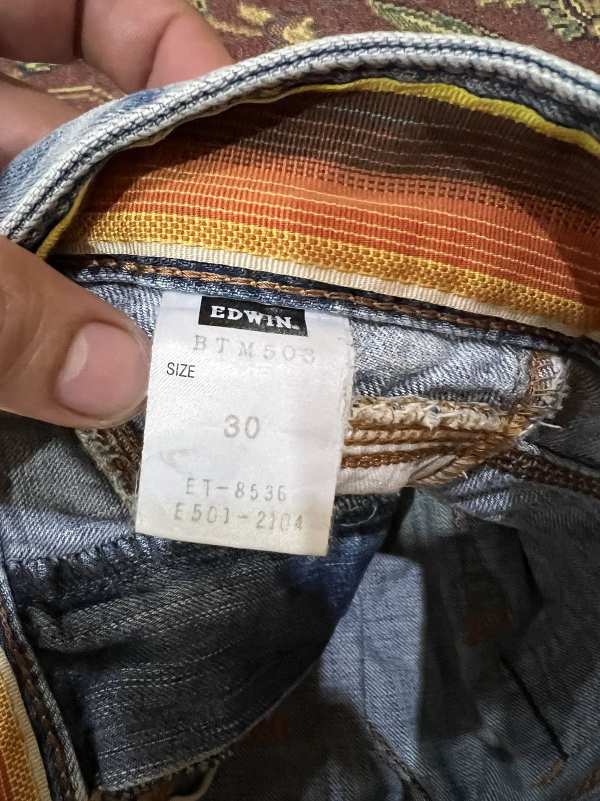 Edwin Edwin 503 Blue Trip Faded Jean Size US 32 / EU 48 - 20 Thumbnail