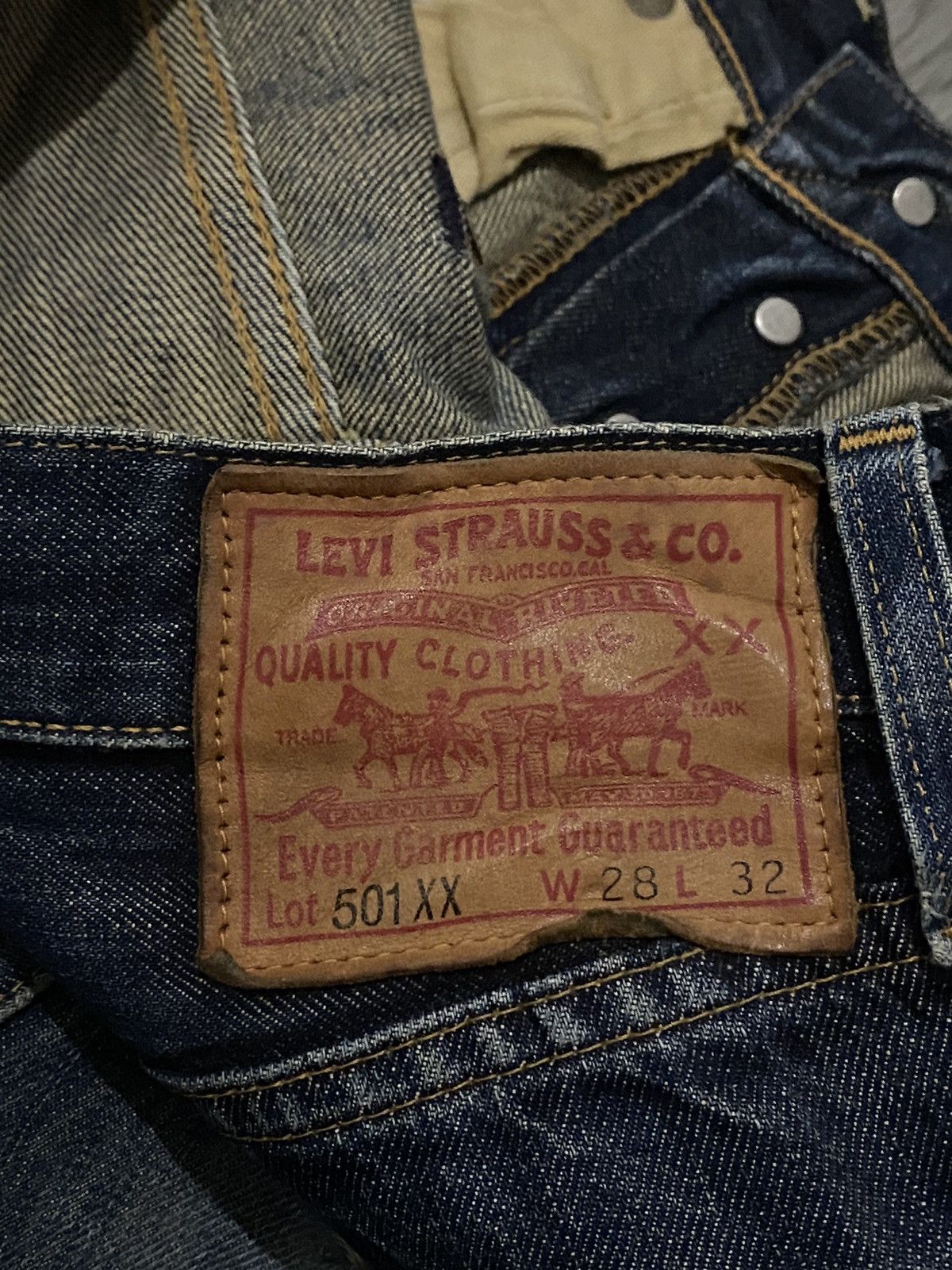 Levi's Vintage Clothing Levis Vintage Clothing 501 XX Big E Selvedge Button 401 Wash Size US 28 / EU 44 - 20 Thumbnail
