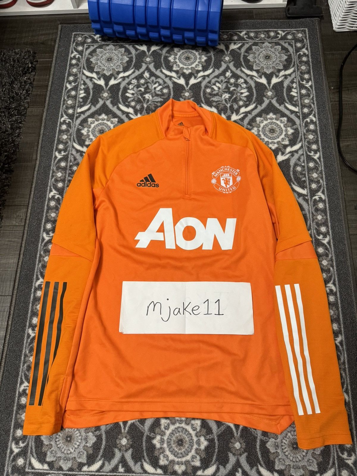 Adidas Manchester United Training 1/4 Zip 2020-2021 Size US M / EU 48-50 / 2 - 4 Thumbnail