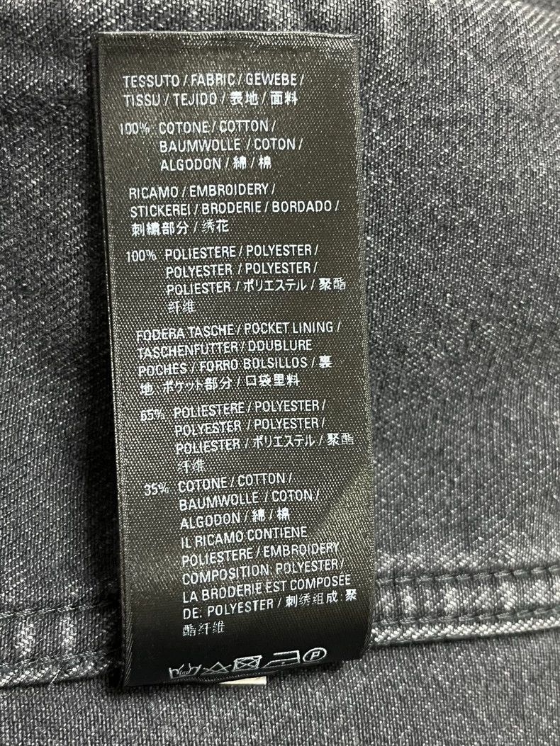 Balenciaga Balenciaga Charity Green Black Washed Denim Jacket 2502-Nex Size US M / EU 48-50 / 2 - 7 Thumbnail