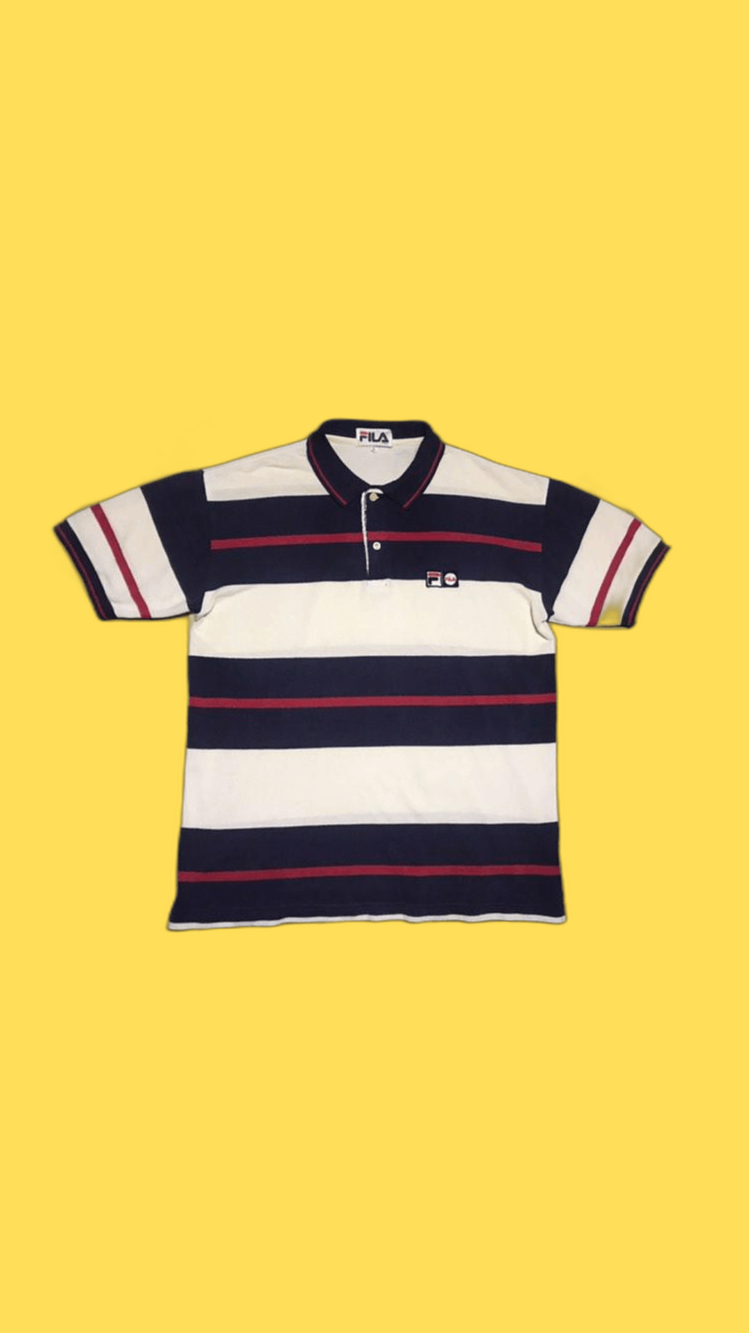 Fila Vintage Fila Stripe Polo Size US L / EU 52-54 / 3 - 1 Thumbnail