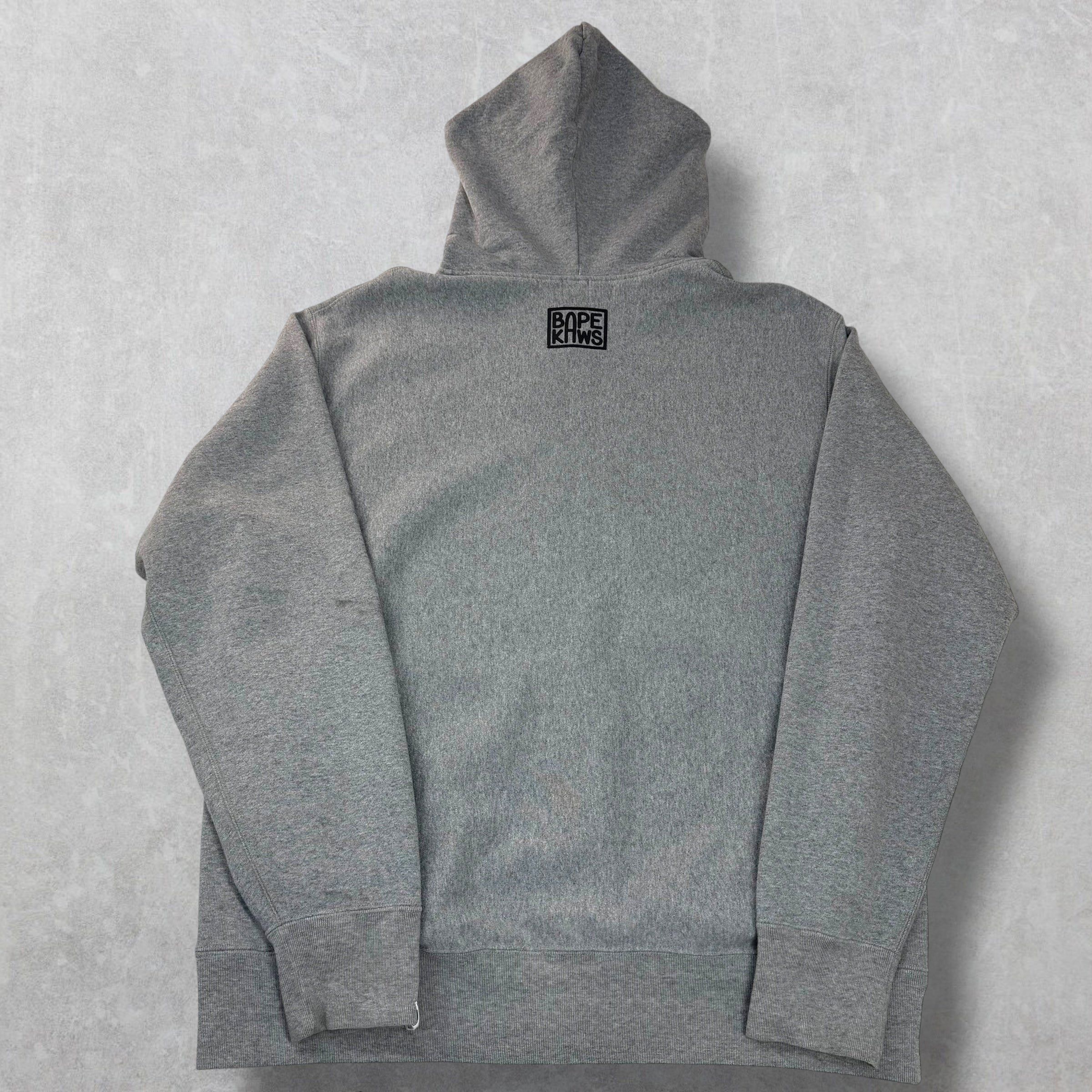 Bape Bape x Kaws Baby Milo Full-Zip Hoodie Grey L Size US L / EU 52-54 / 3 - 2 Thumbnail