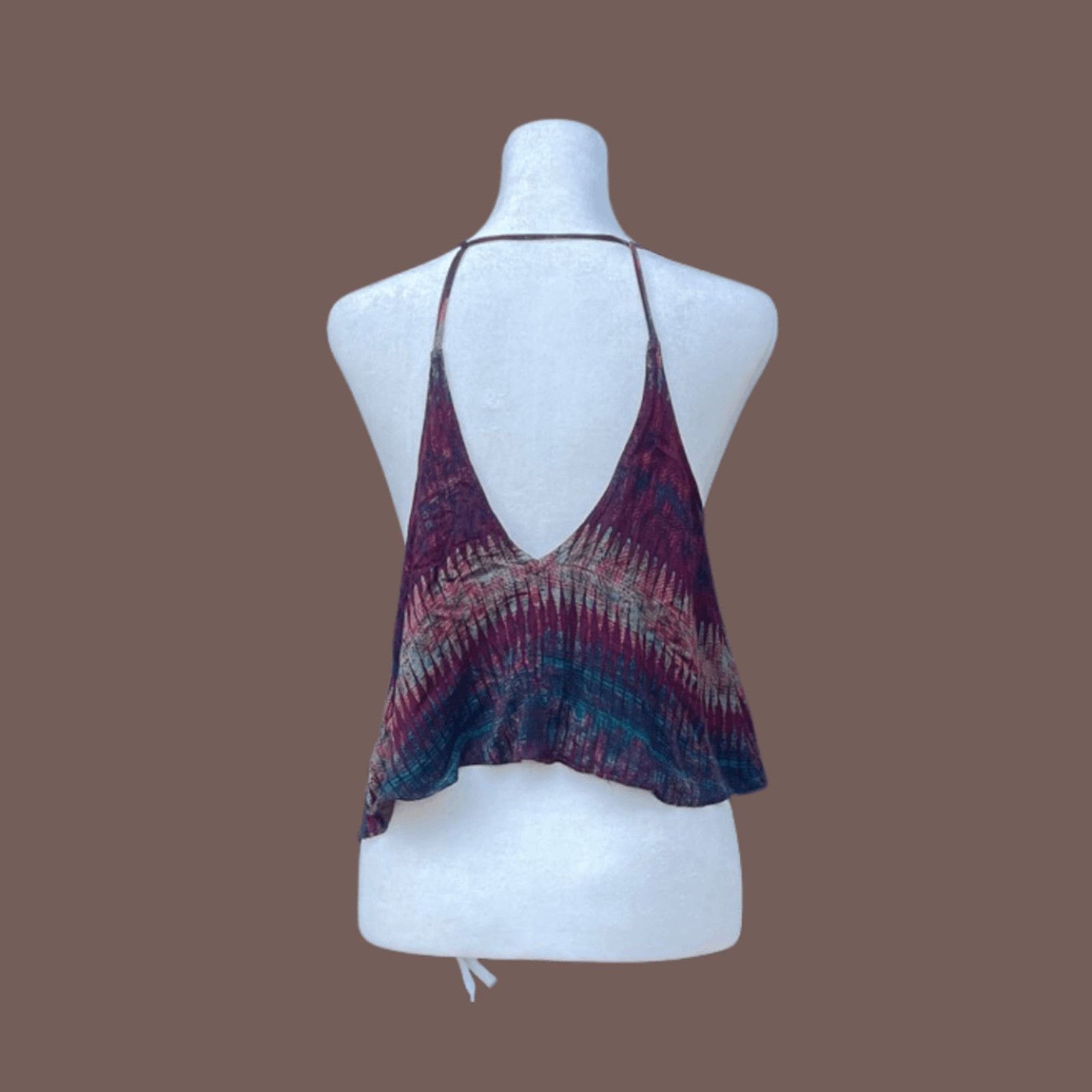 Urban Outfitters Abstract Tank | Silence + Noise Open Back | Indie Sleaze Size S / US 4 / IT 40 - 4 Thumbnail