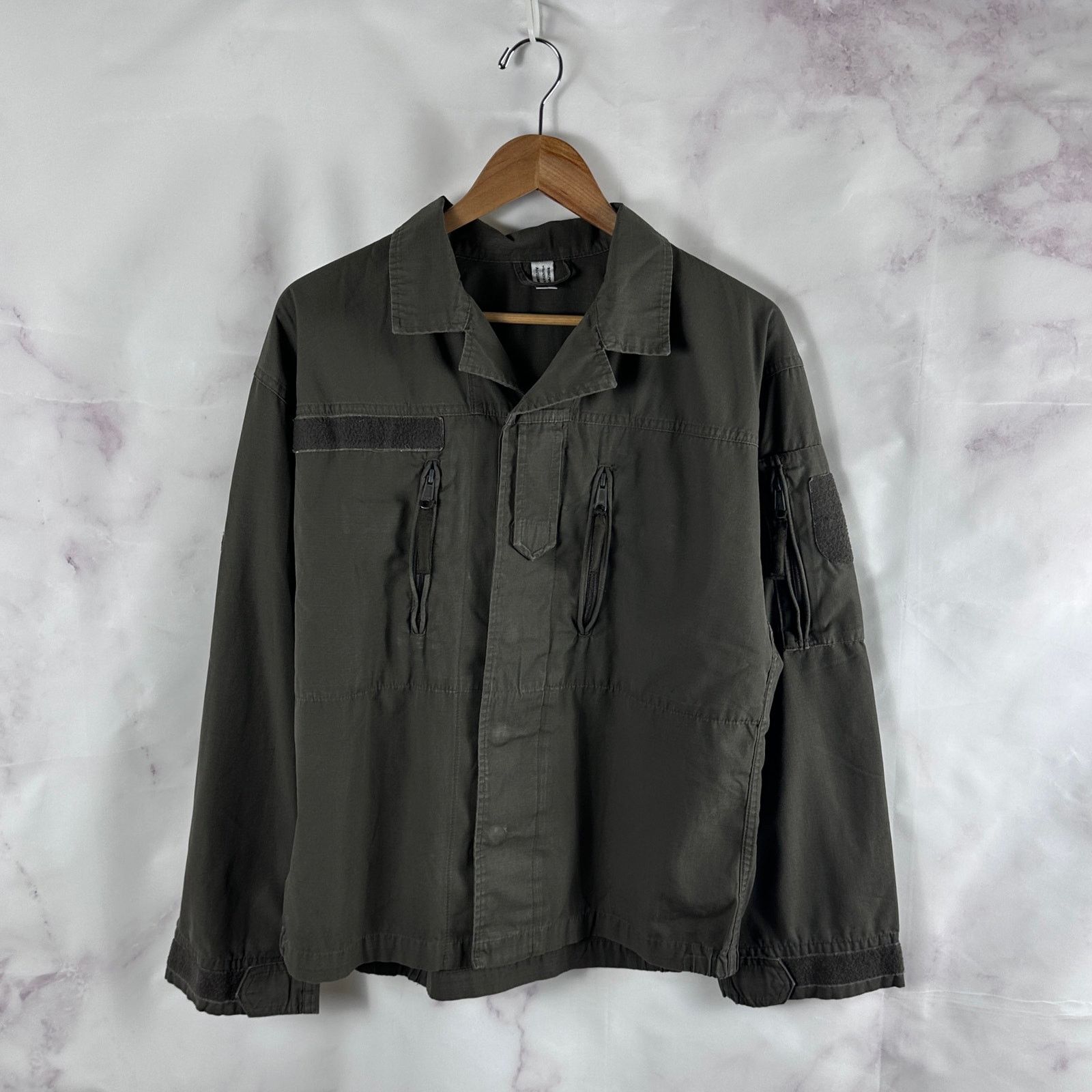 Vintage Austrian Military Green KAZ-03 Ripstop Shirt Size US L / EU 52-54 / 3 - 1 Thumbnail