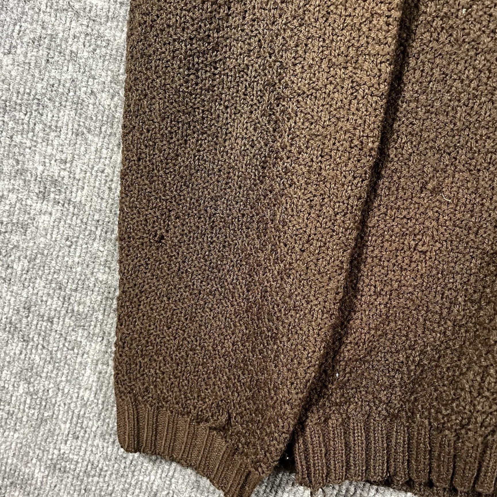 Vintage VINTAGE Glenbrooke Cardigan Sweater Medium Brown Button Down 60s 70s Classic Women Ladies Size M / US 6-8 / IT 42-44 - 3 Thumbnail