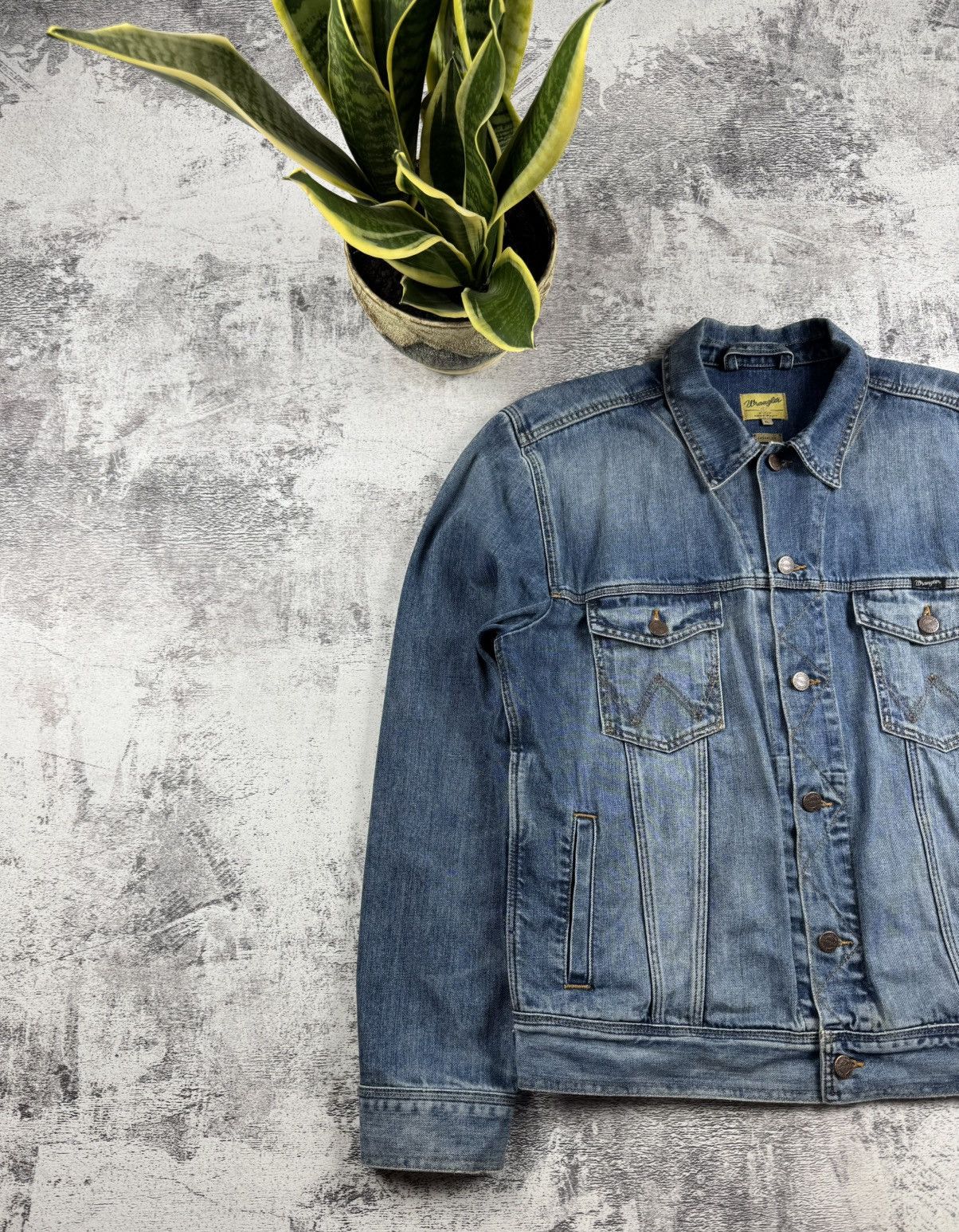 Wrangler WRANGLER Western Rugged Classic XL 90s Trucker Moto Jeans Jacket Size US XL / EU 56 / 4 - 2 Thumbnail
