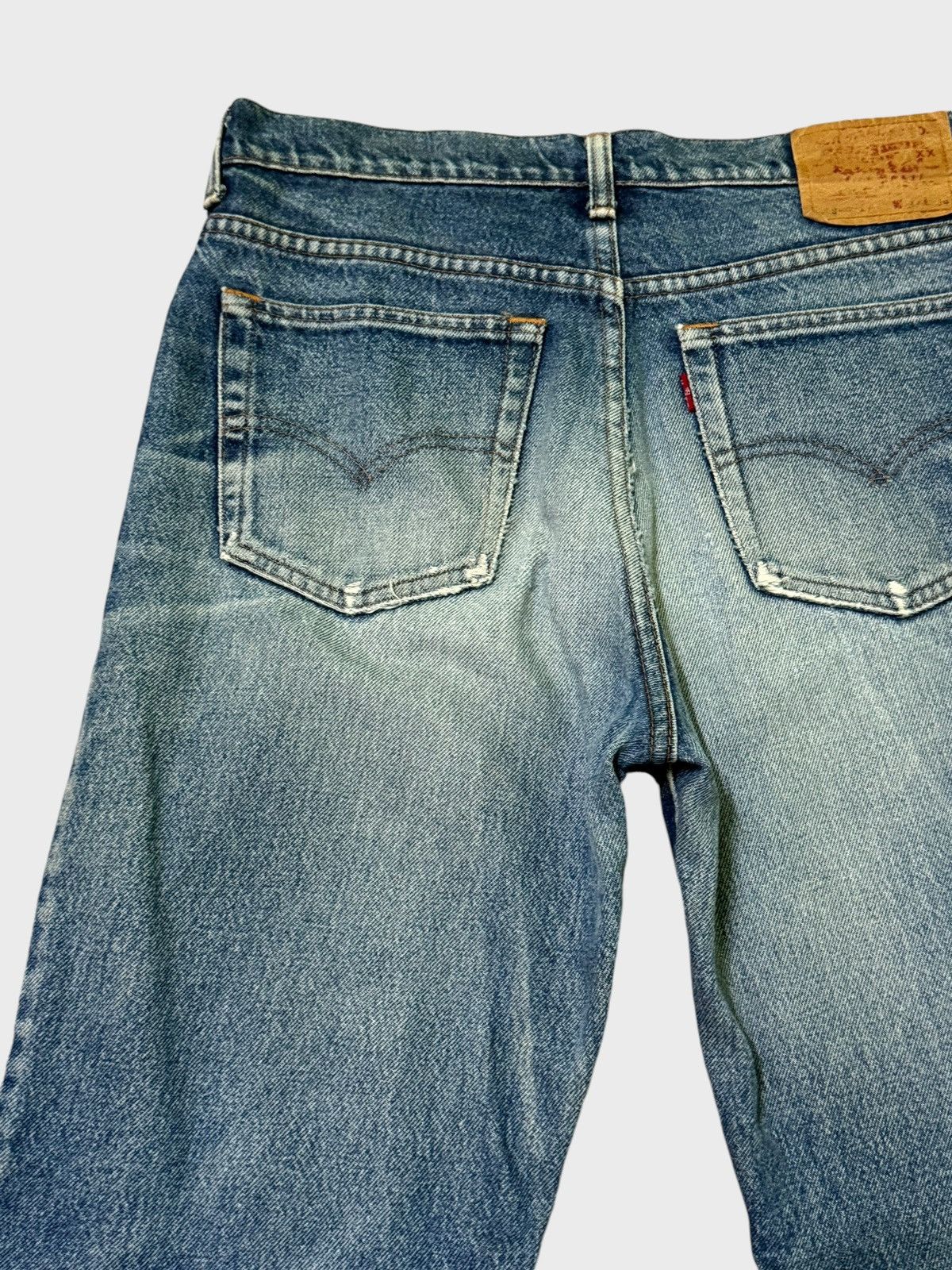 Levi's × Vintage Vintage Levi's 518 Distressed Stone Muddy Wash Denim Size US 31 - 12 Thumbnail