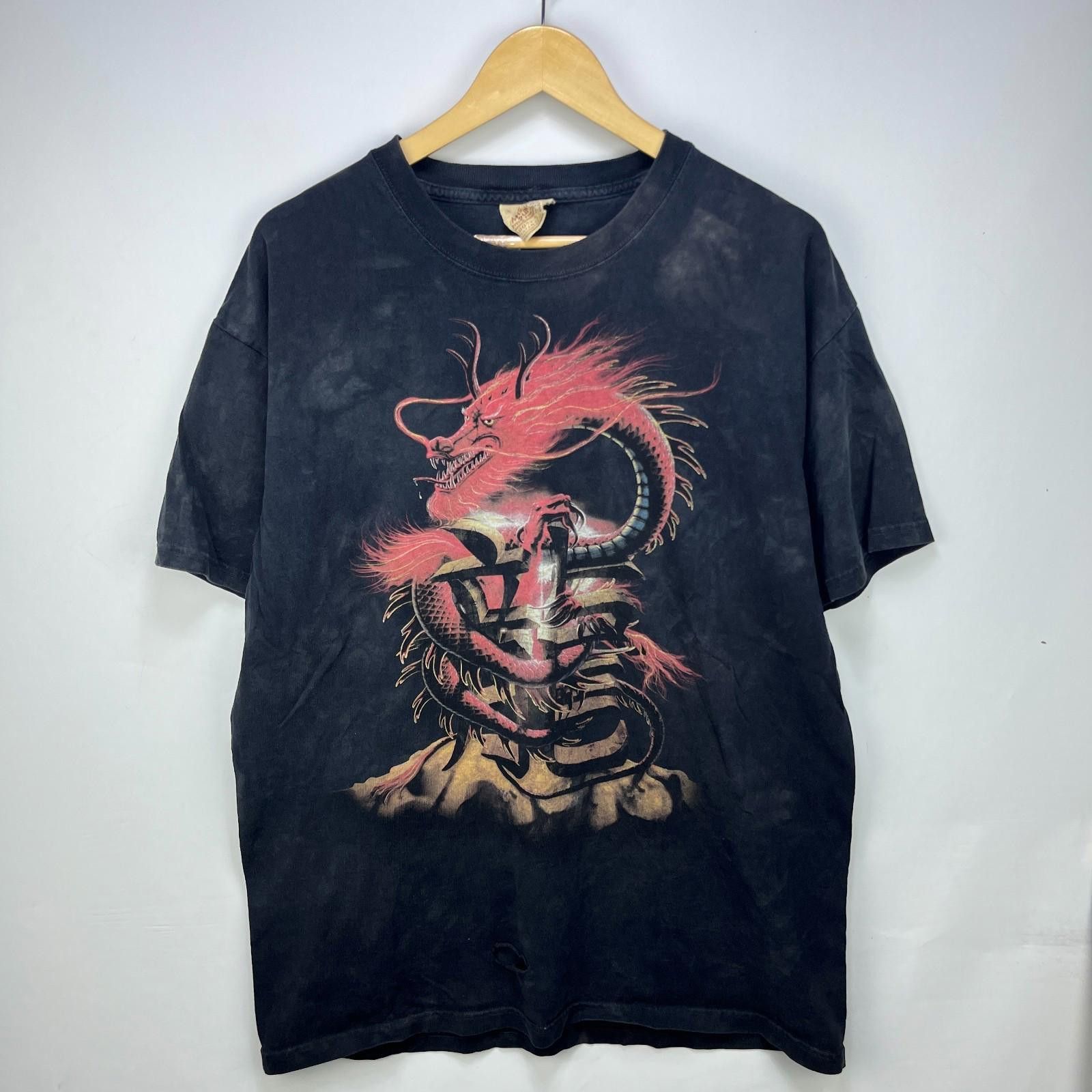 The Mountain Vintage Dragon Flames Y2K Skater Mountain Shirt Large Size US L / EU 52-54 / 3 - 1 Thumbnail
