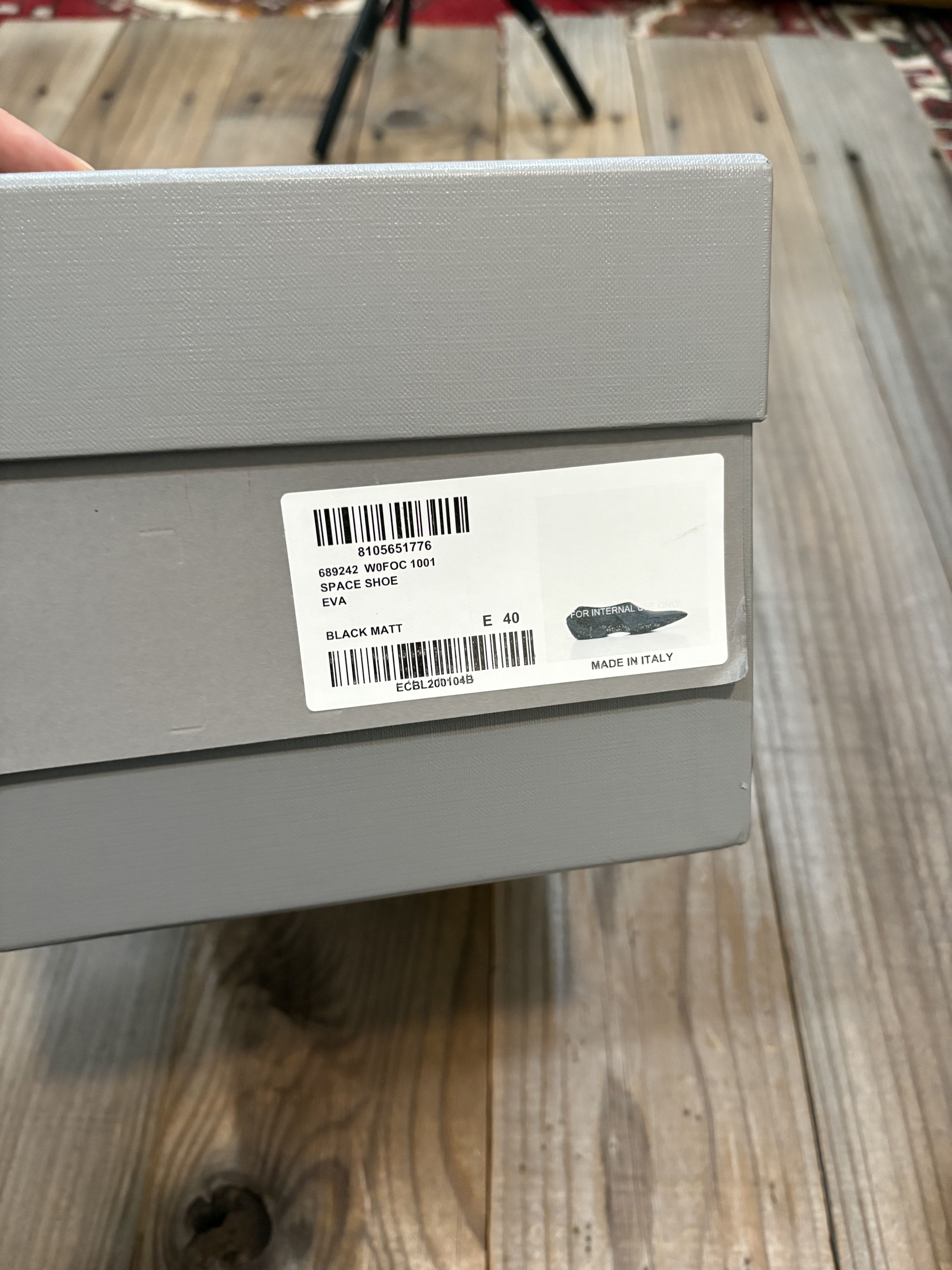Balenciaga Space Shoe Matte Black Size US 7 / EU 40 - 4 Thumbnail