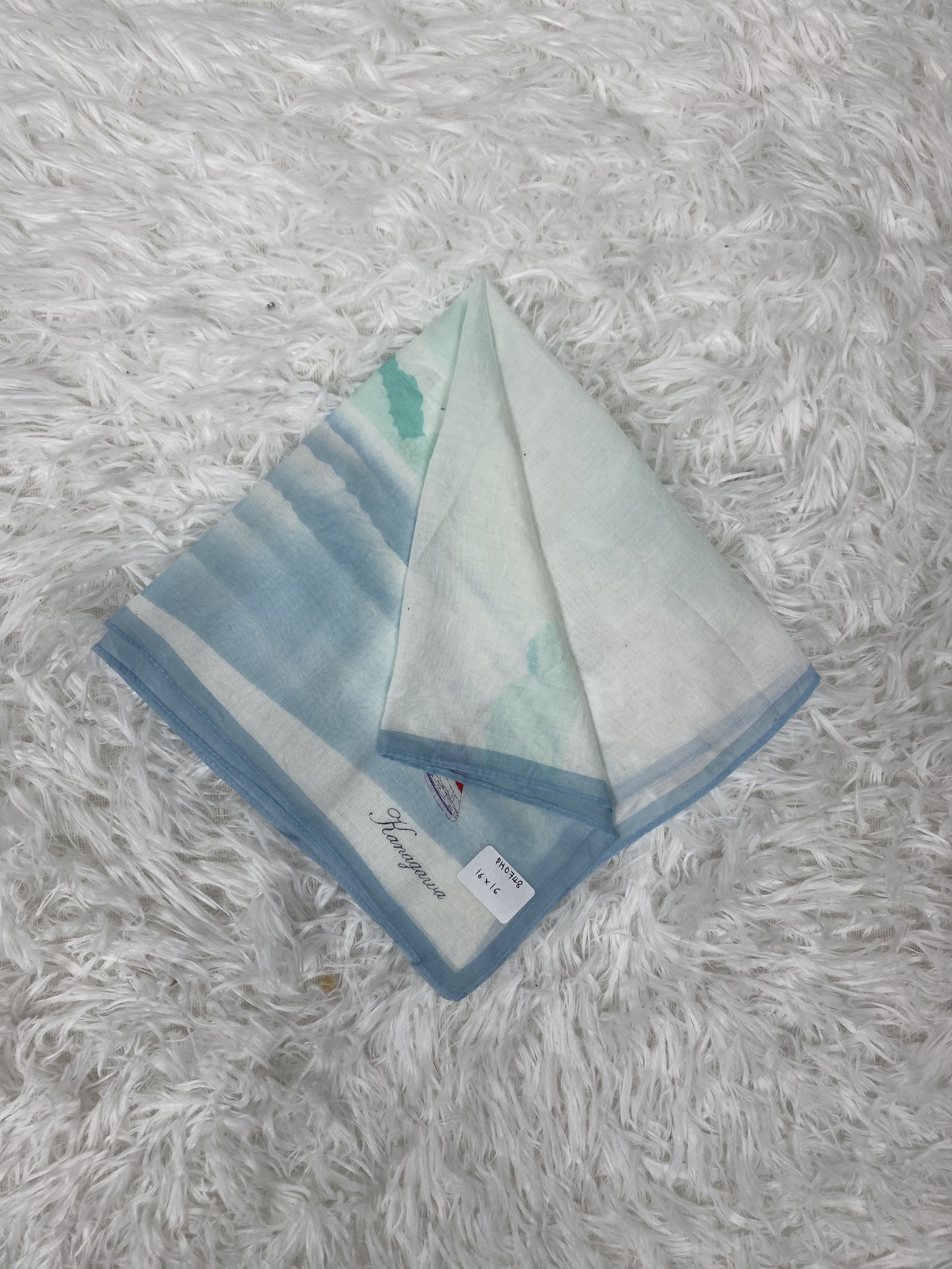 Japanese Brand × Vintage Vintage Kanagawa Handkerchief Neckerchief PH0748 Size ONE SIZE - 1 Thumbnail