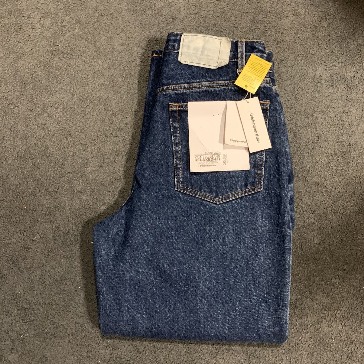 thisisneverthat THISISNEVERTHAT RELAXED FIT JEANS Size US 32 / EU 48 - 1 Thumbnail