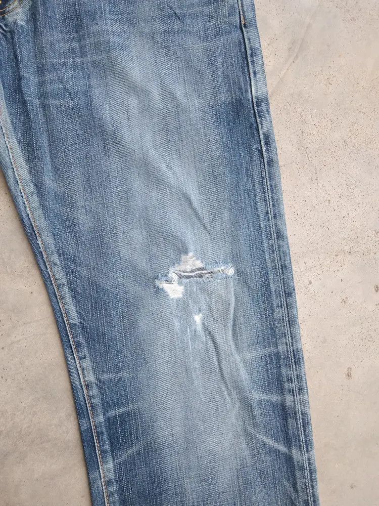 Japanese Brand Vintage Edwin Distressed Jeans 30x32 Size US 30 / EU 46 - 5 Thumbnail
