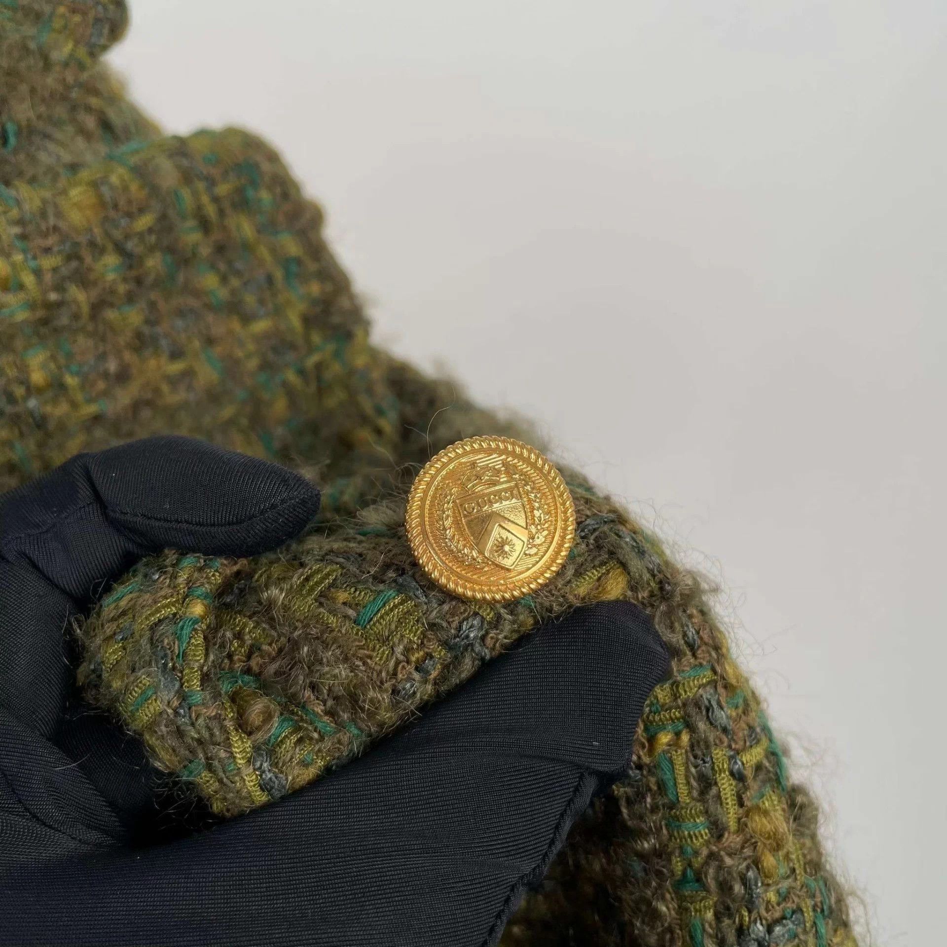 Gucci Gucci Wool Lapel Single-Breasted Tweed Jacket 36 Size XS / US 0-2 / IT 36-38 - 3 Thumbnail