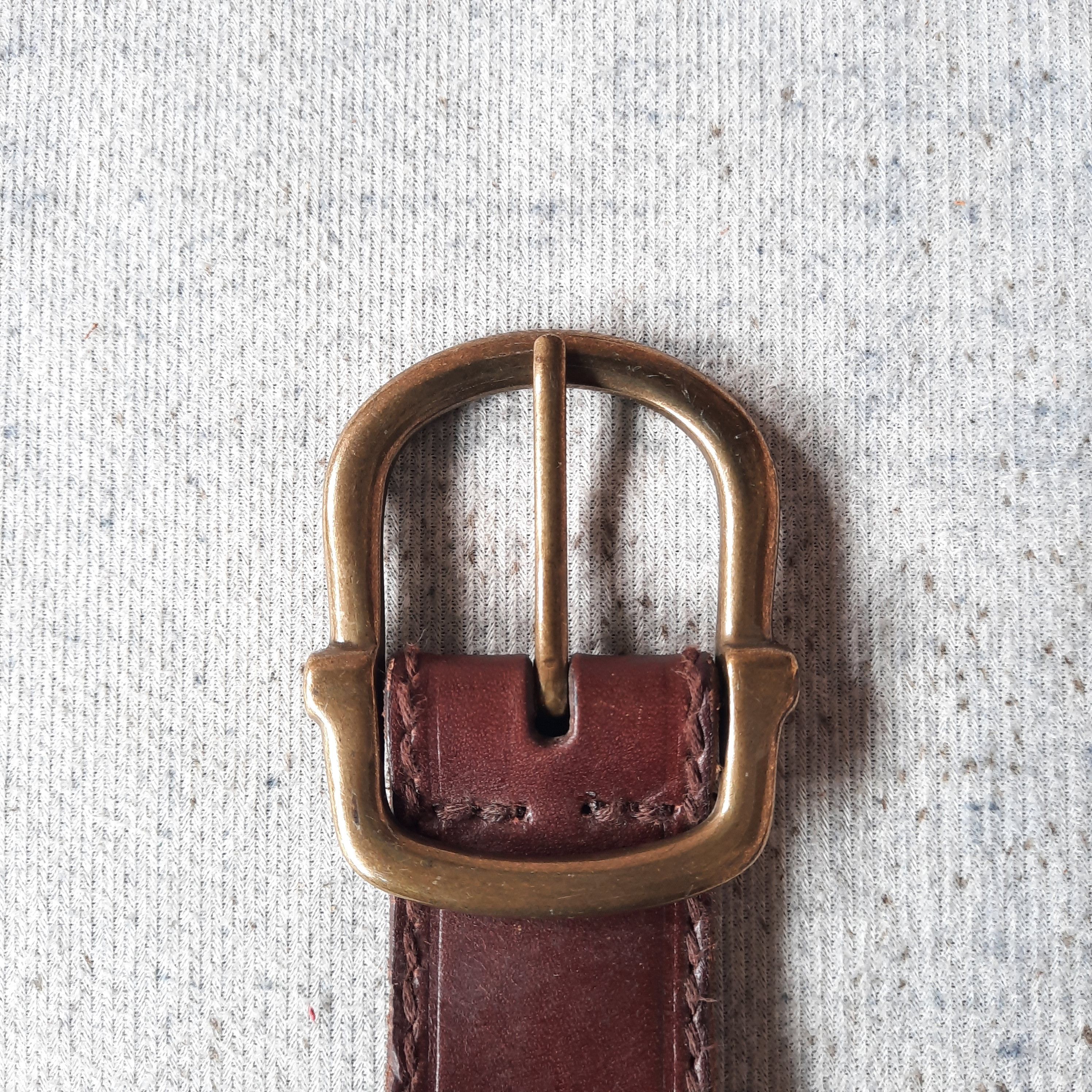 Cowboy Equipment 🐎 Solid brass garrison stitching leather belt Size ONE SIZE - 3 Thumbnail