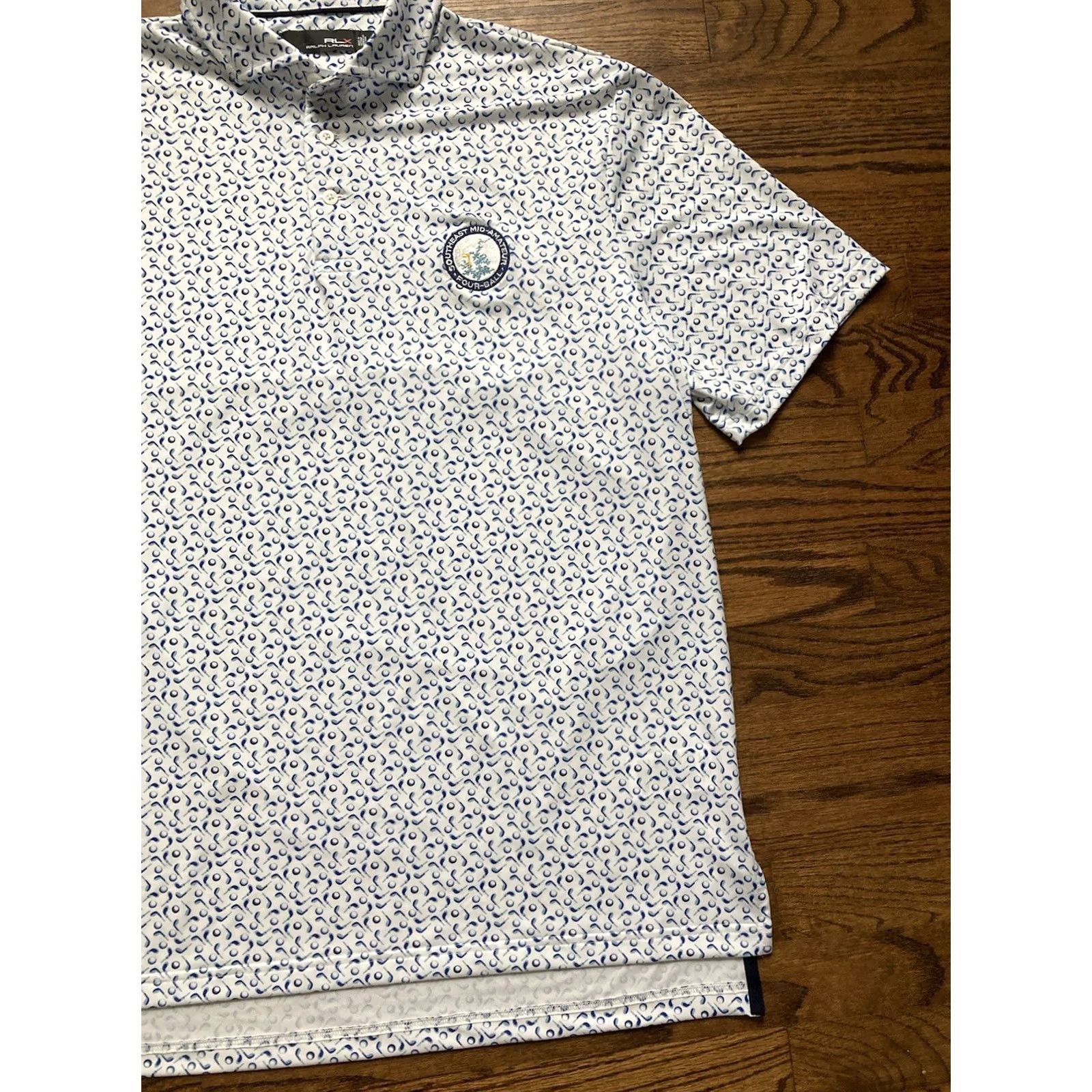 RLX Ralph Lauren RLX Ralph Lauren Polo Shirt Mens Large Stretch Golf Tourney Size US L / EU 52-54 / 3 - 3 Thumbnail