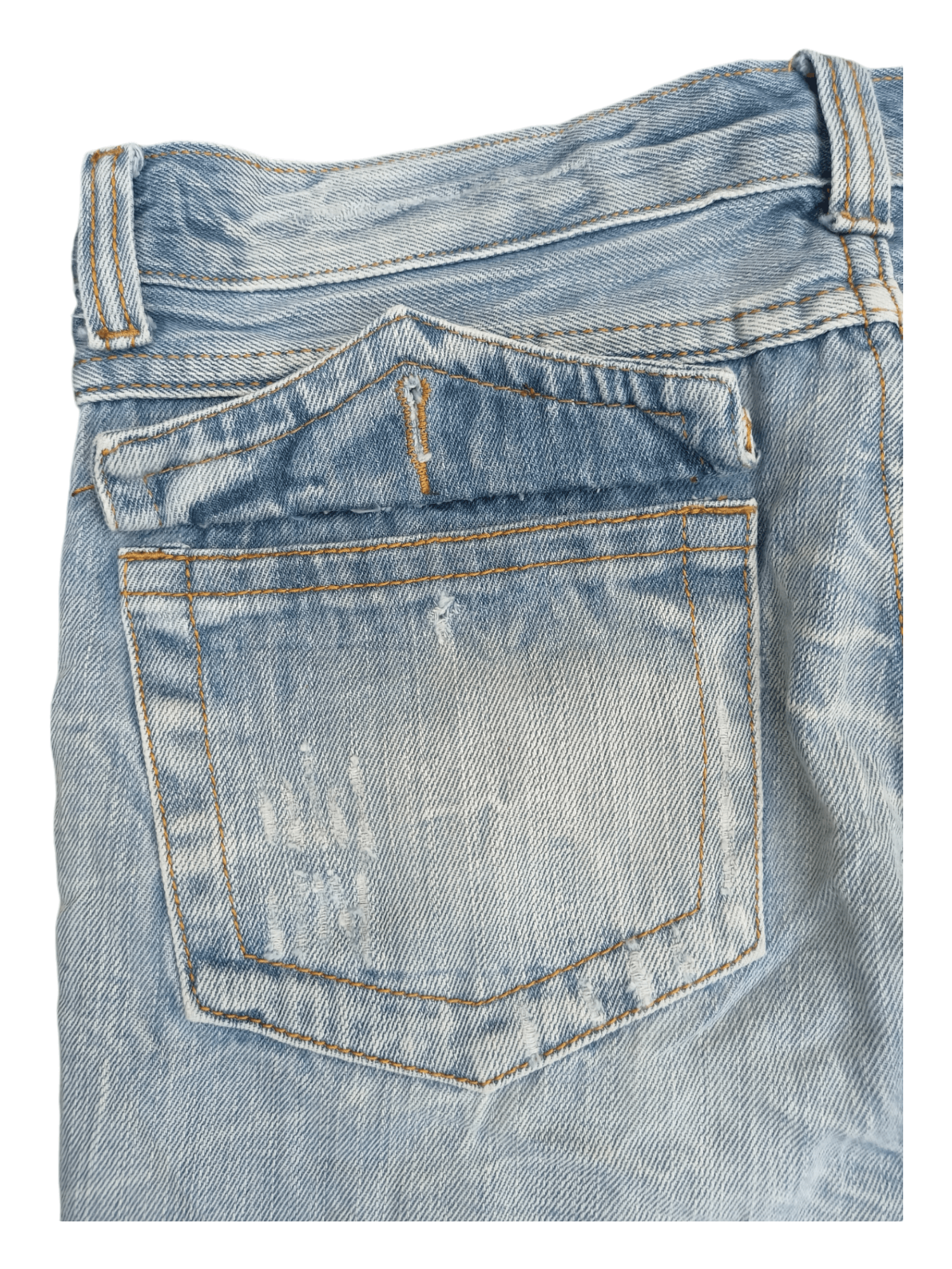 Japanese Brand Alcapone Japan Whiskered Distressed Flared Jeans Size US 30 / EU 46 - 16 Thumbnail