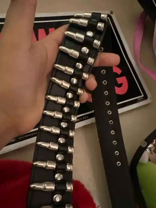 Other Hitomi x Maria bullet punk pu leather belt Size 32 - 1 Thumbnail