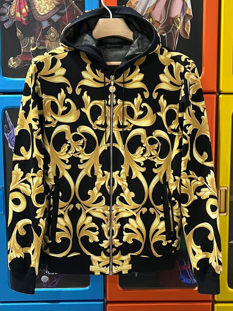 Versace Versace Baroque Print Zip Hoodie - dmc Size US M / EU 48-50 / 2 - 1 Thumbnail