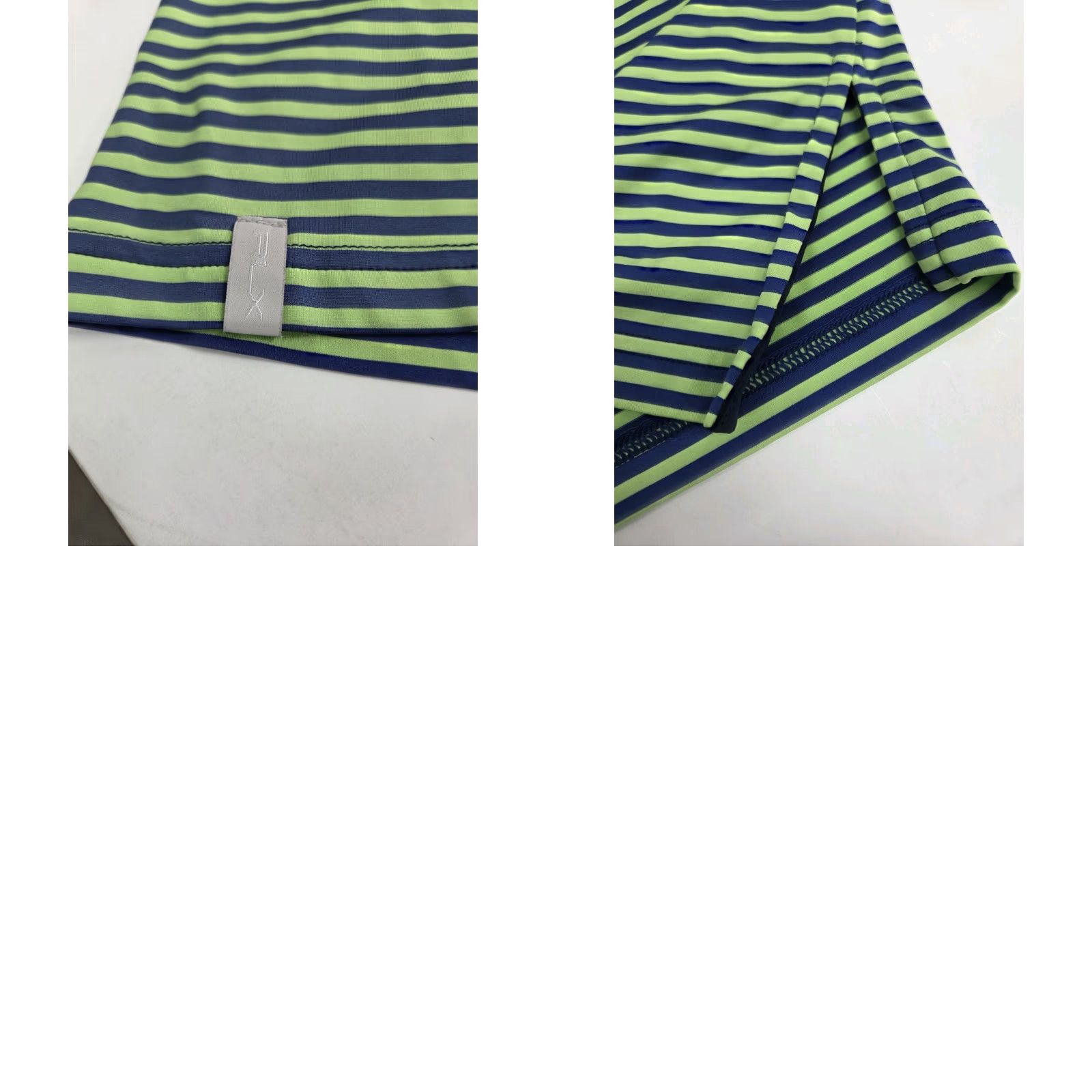 Ralph Lauren Ralph Lauren RLX Polo Golf Shirt Green/Blue Striped XL Mens Short Sleeve Polo Shirt Size US XL / EU 56 / 4 - 8 Thumbnail