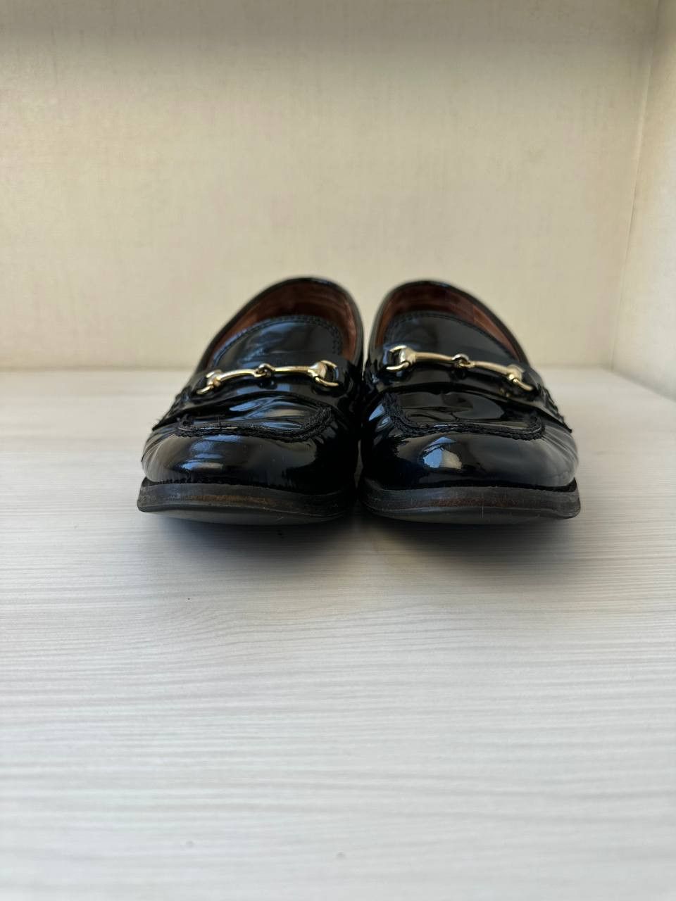 Leather × Russell & Bromley Russell & Bromley Patent Leather Loafers Horsebit Italy Size US 7 / EU 40 - 3 Thumbnail