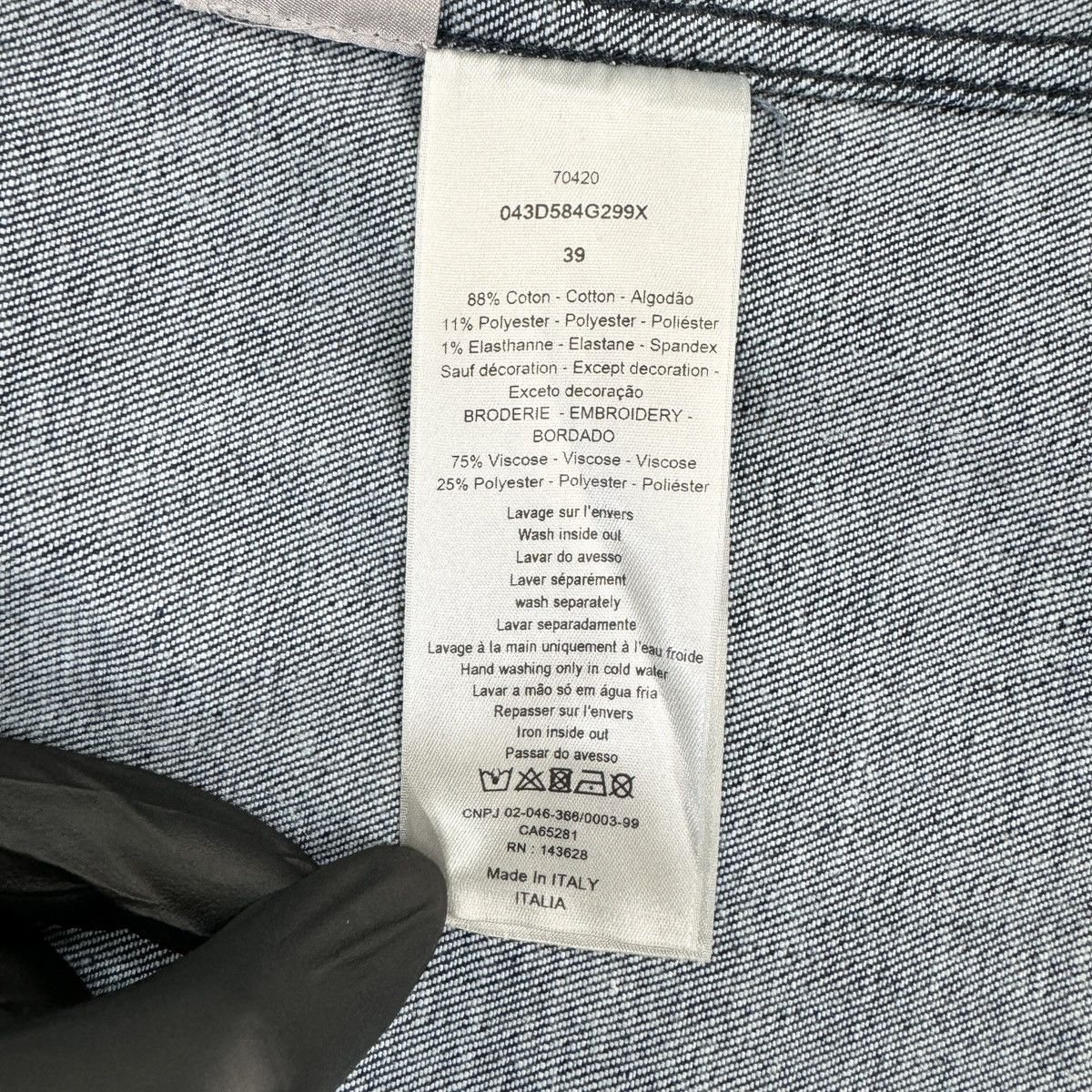 Dior Dior x Cactus Jack Overshirt & Jeans In Blue RRP £3255 Size US M / EU 48-50 / 2 - 13 Thumbnail