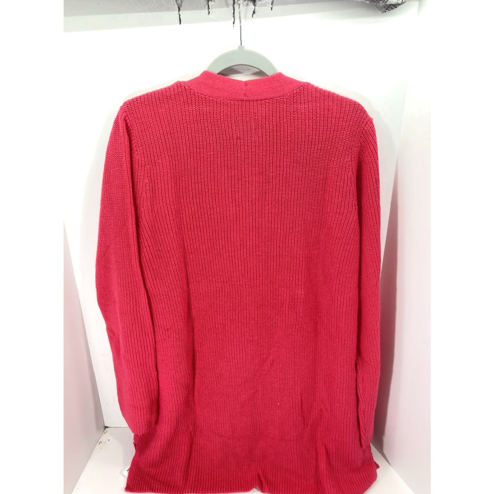Gap Gap Cardigan Women Long Sleeve Open Knit Pink Raspberry Pockets M NWT sweater Size M / US 6-8 / IT 42-44 - 7 Thumbnail