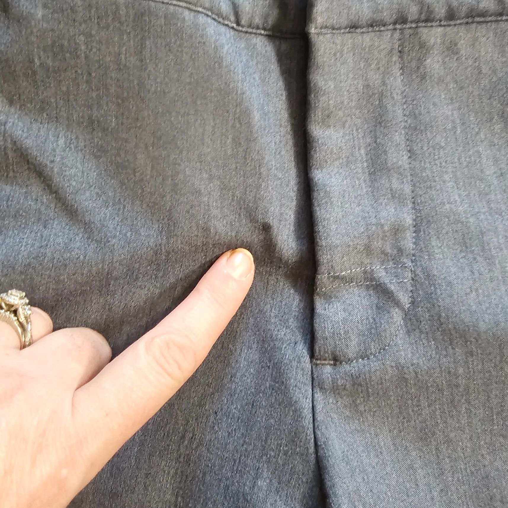 Vintage FIGS Scrub Pants Womens XS Gray Zip Elastic Waist Straight Leg Comfort Size 26" / US 2 / IT 38 - 5 Thumbnail
