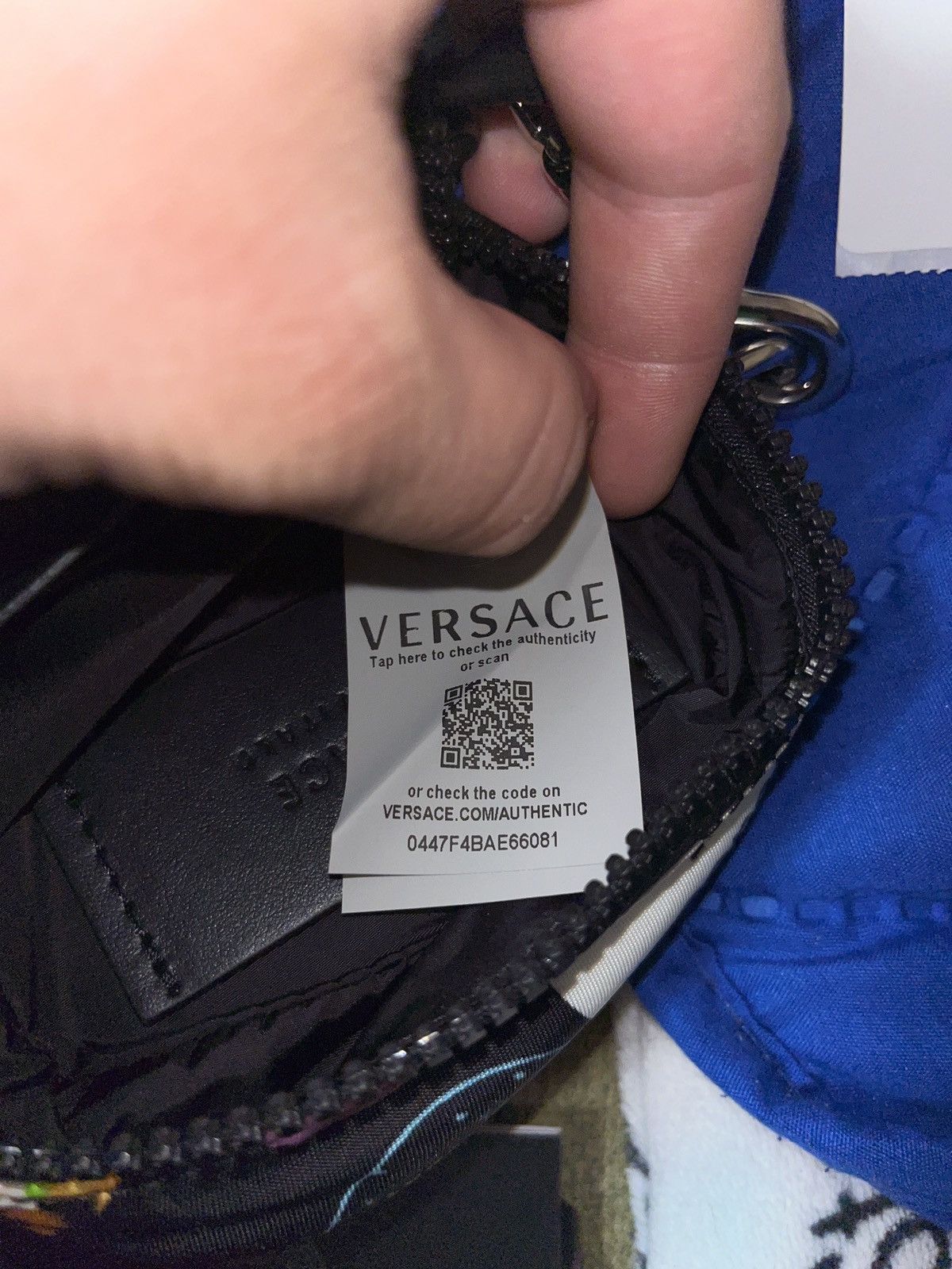 image of Versace Bag in Black, Men's