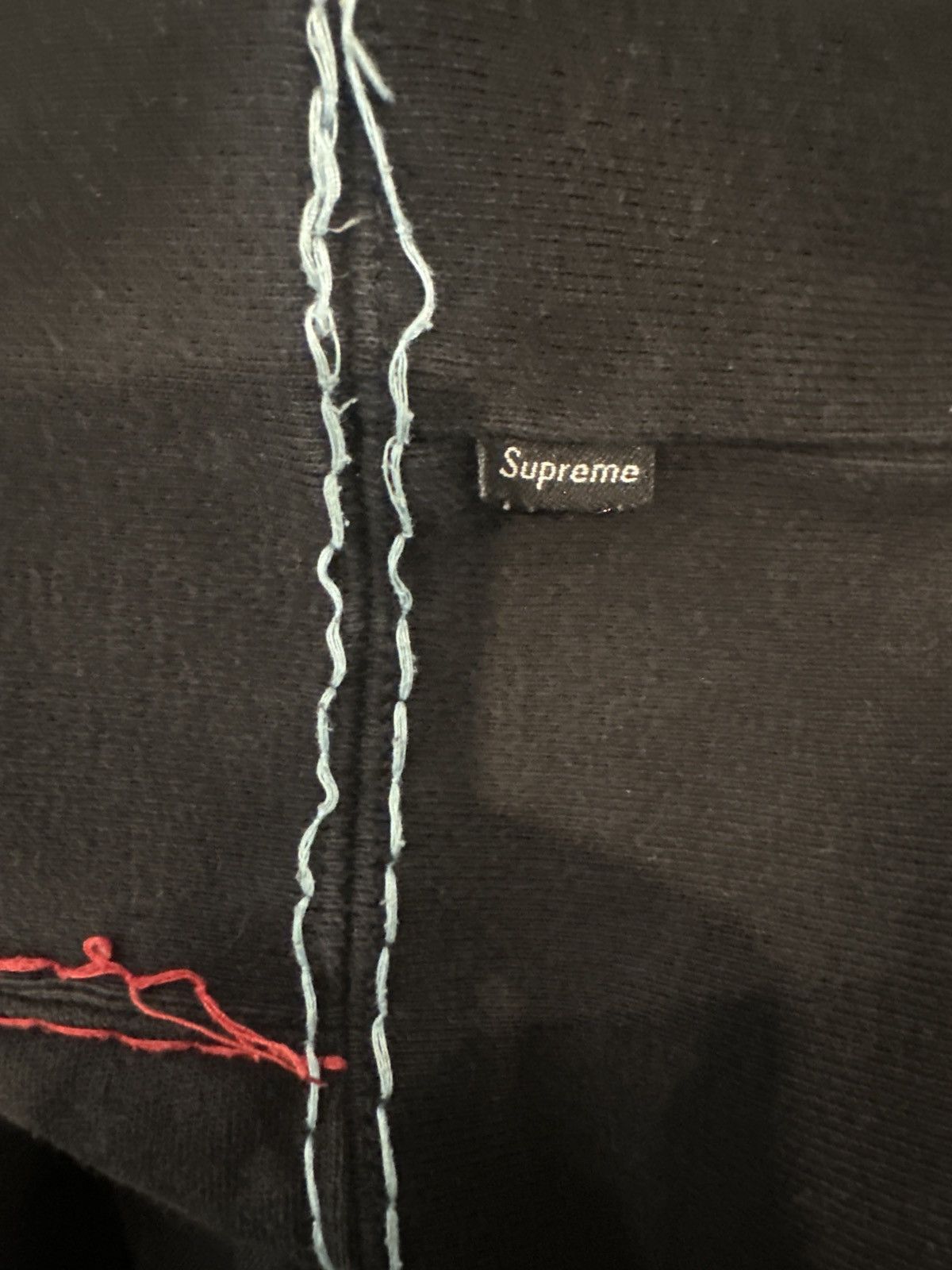 Supreme Supreme FW20 Big Stitch Black Hoodie S Size US S / EU 44-46 / 1 - 6 Thumbnail