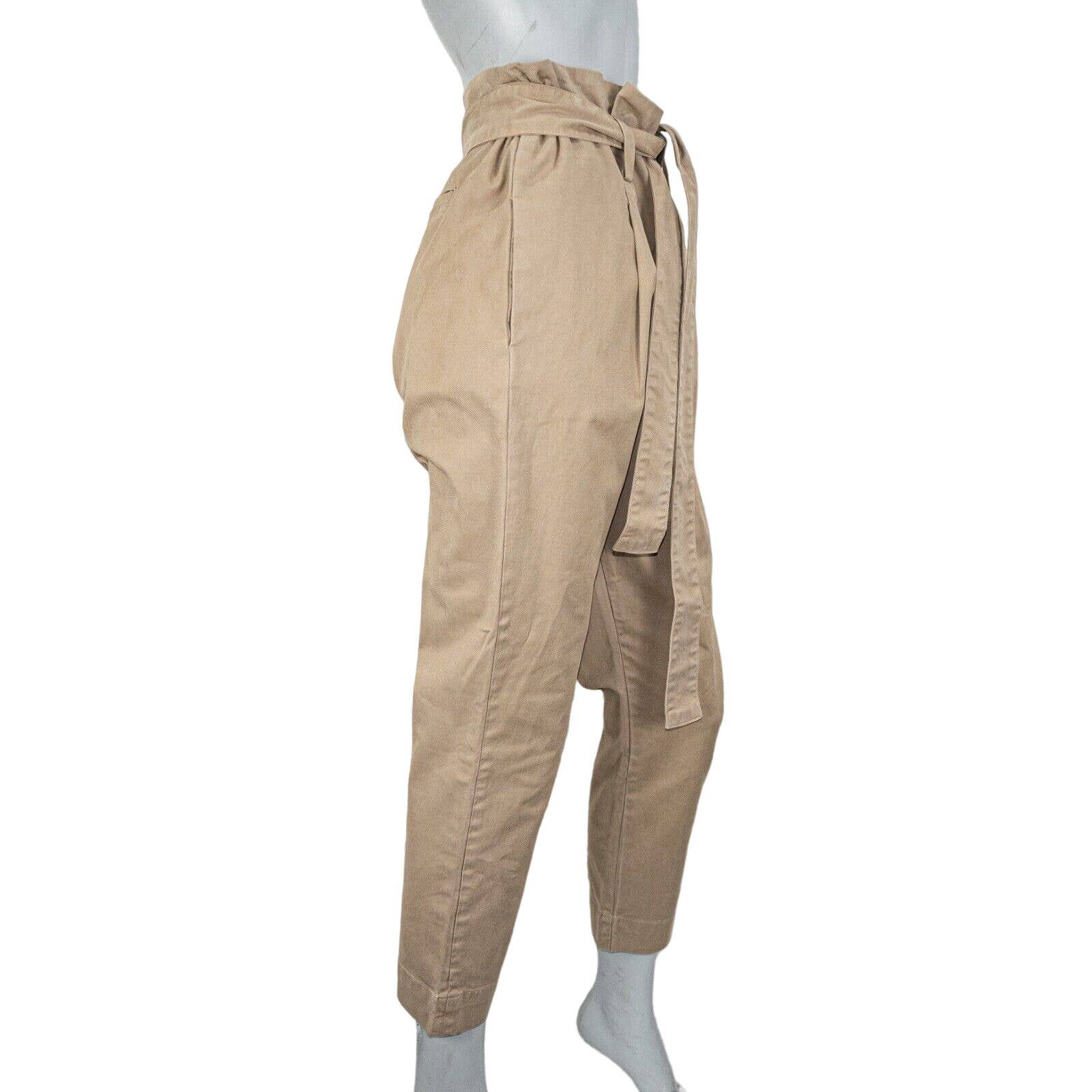 Frame FRAME Denim Women's Belted Paper Bag Khaki Trouser Size 29" - 5 Thumbnail