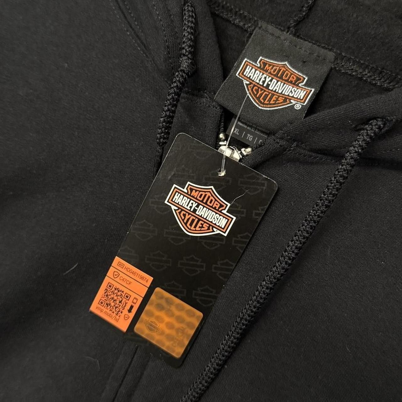 Harley Davidson Harley Davidson Skull and Wings Zip Up Black Hoodie XL Size US XL / EU 56 / 4 - 3 Thumbnail