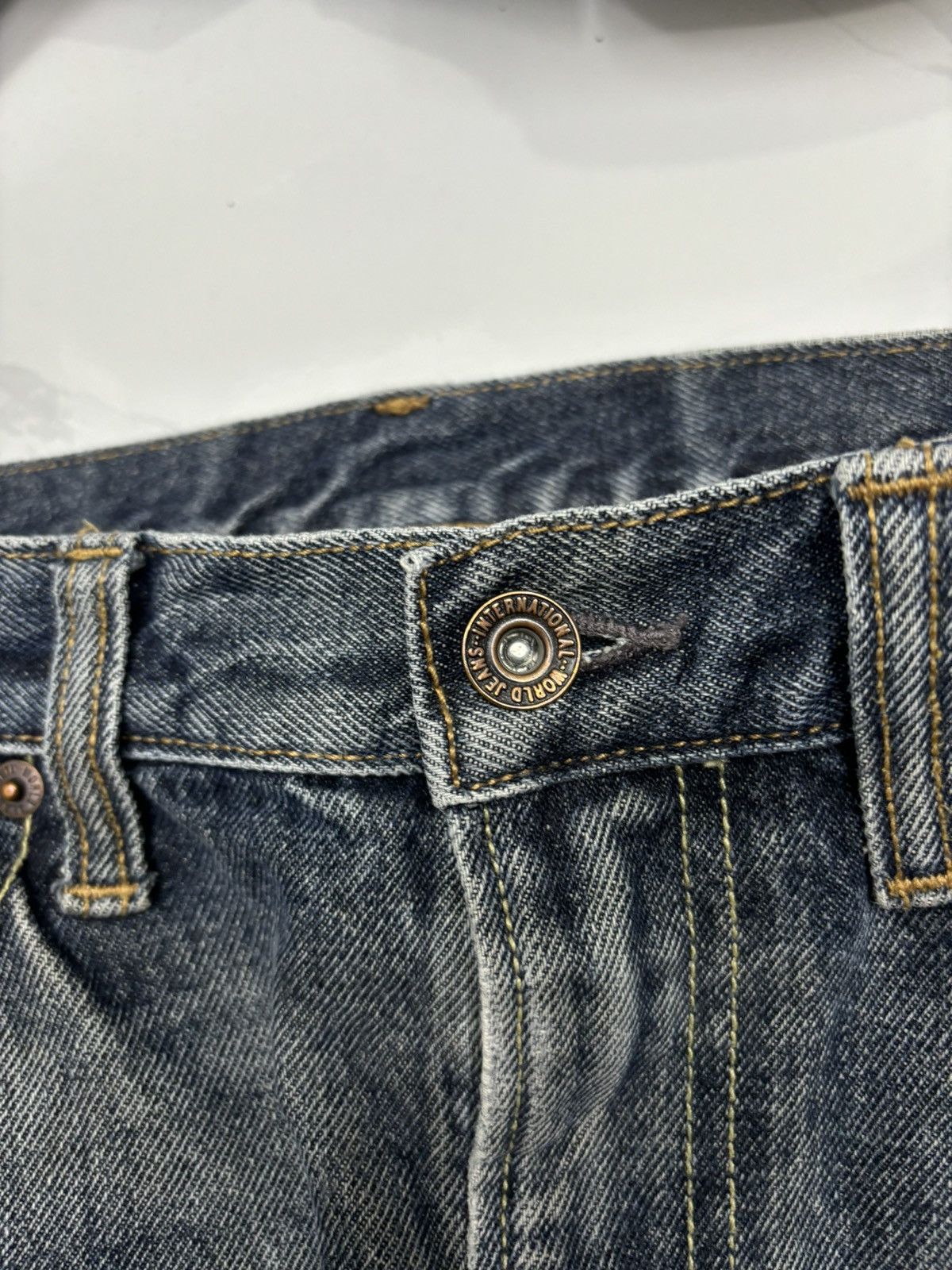 GU VINTAGE GU DISTRESS PAINTER DENIM JEANS Size US 32 / EU 48 - 9 Thumbnail