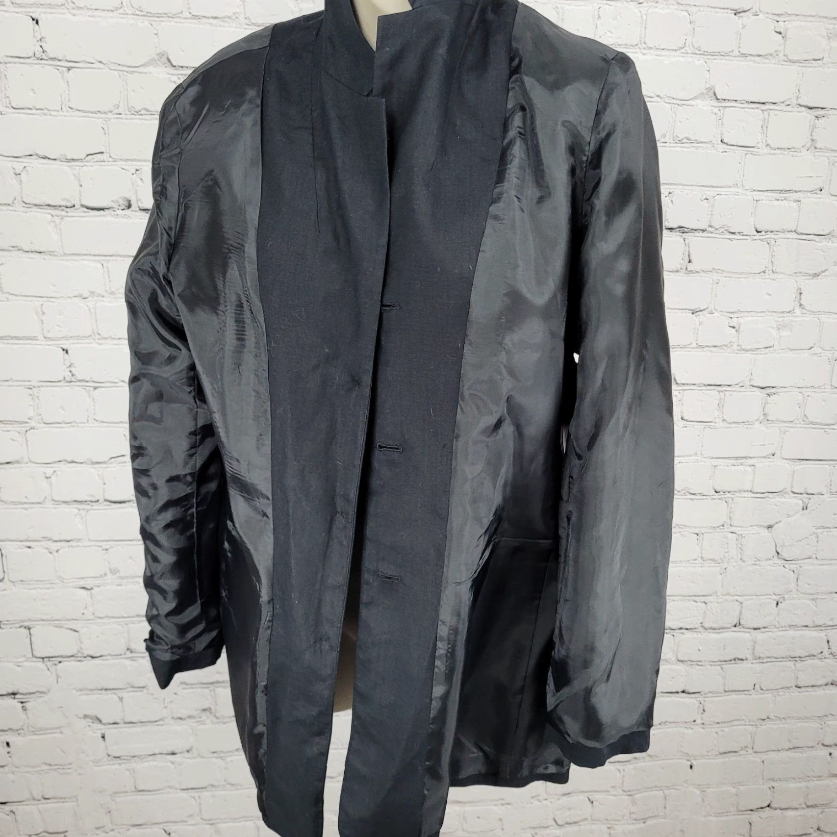 Evan Picone Evan Picone Blazer Women Dress 100% Linen Lightweight Notch Buttoned Black Size 10 Size L / US 10 / IT 46 - 5 Thumbnail