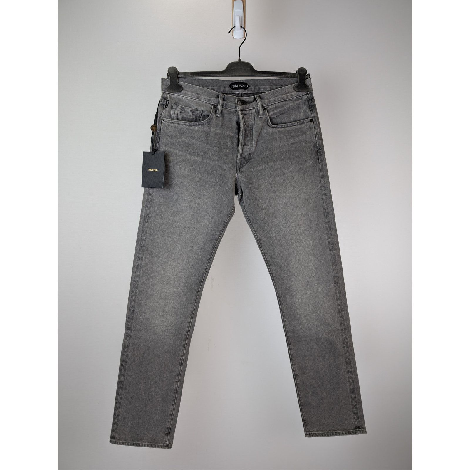 Tom Ford o1rshd1 Straight-Fit Denim Jeans in Grey Size US 33 - 8 Thumbnail
