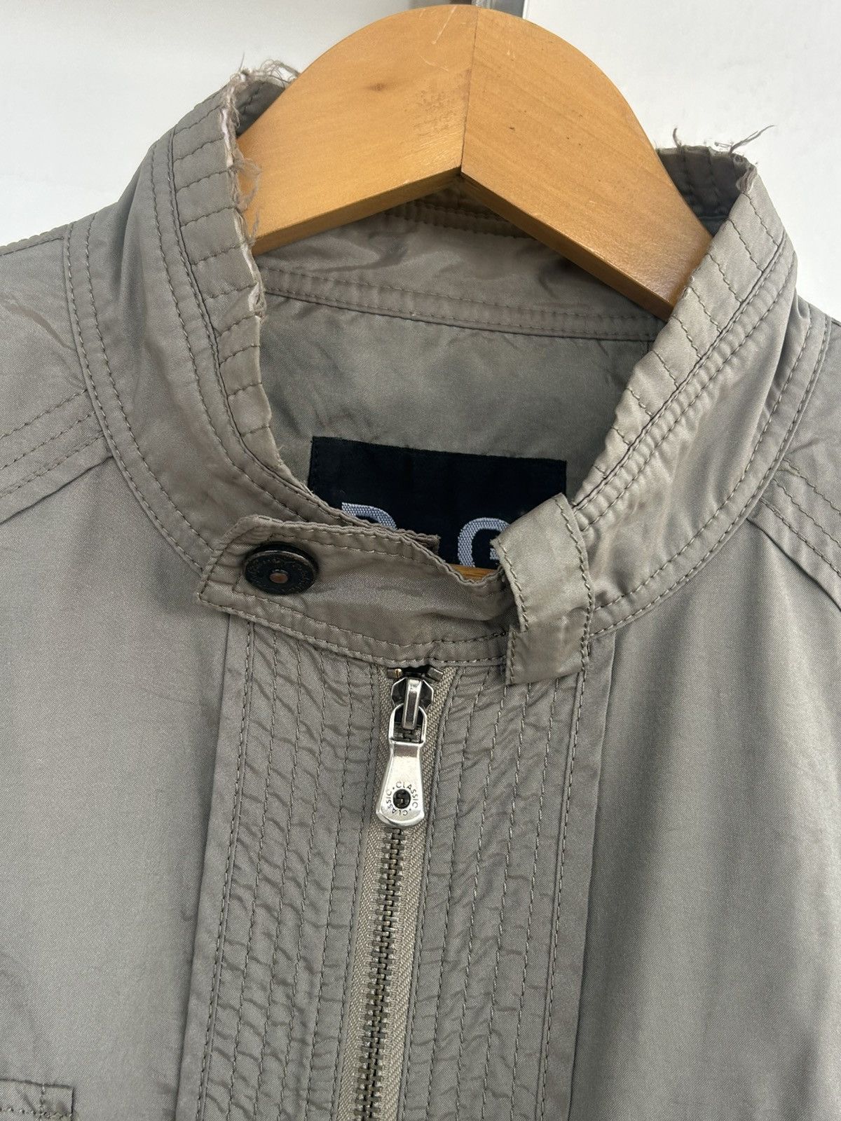 Dolce & Gabbana D&Gababna Vintage Nylon Distress Olive Jacket Size US L / EU 52-54 / 3 - 5 Thumbnail