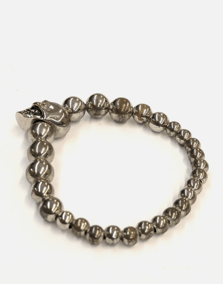 Alexander McQueen ALEXANDER McQUEEN Elastic Beaded Skull Bracelet Size ONE SIZE - 7 Thumbnail
