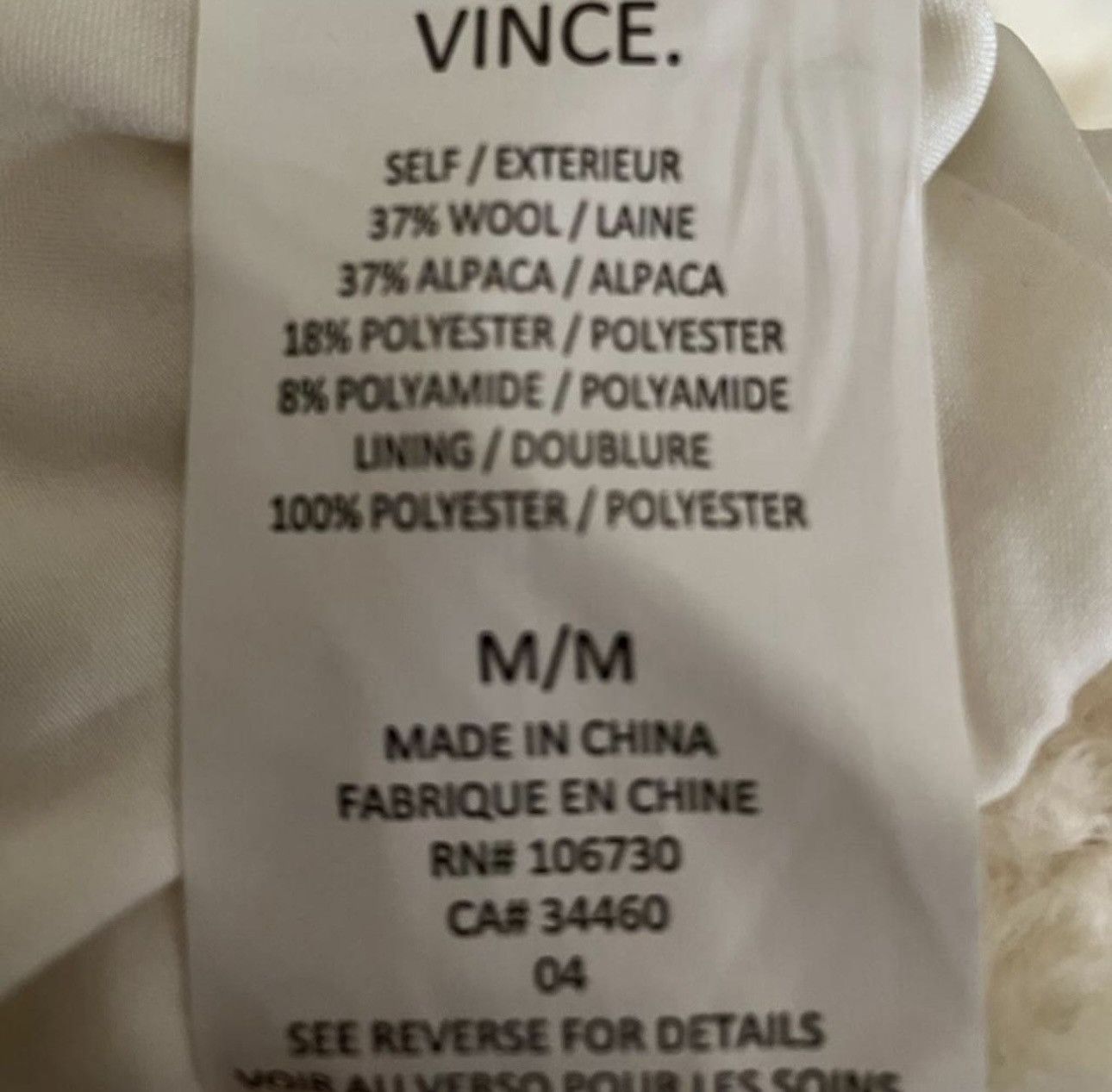 Vince Vince $825 Fuzzy Knit Boucle Car Coat in Winter White Sz M Size M / US 6-8 / IT 42-44 - 8 Thumbnail