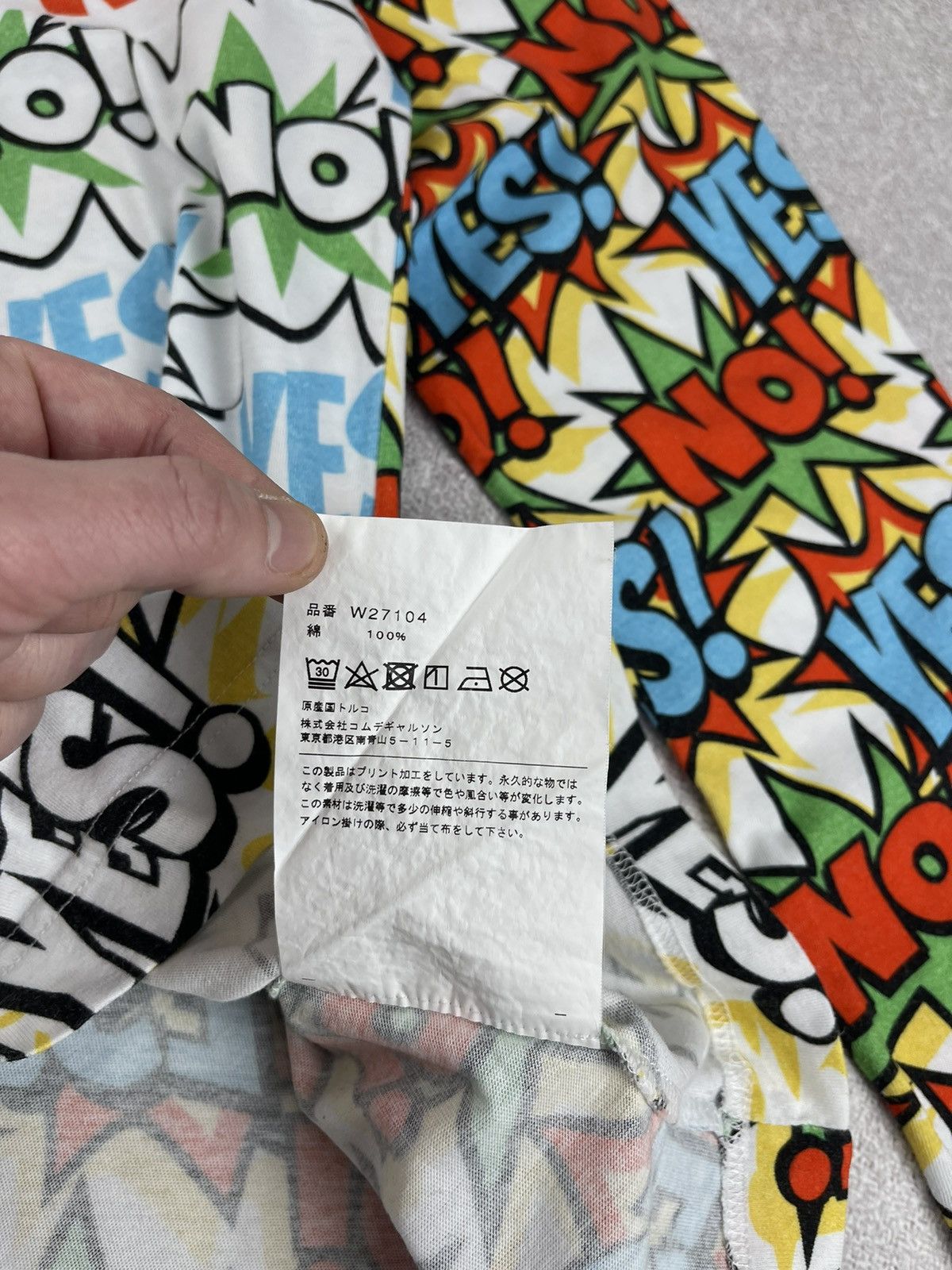 Comme des Garcons × Comme des Garcons SHIRT × Japanese Brand Comme des Garcons Shirt Comic Graphic Long Sleeve Size M Size US M / EU 48-50 / 2 - 8 Thumbnail