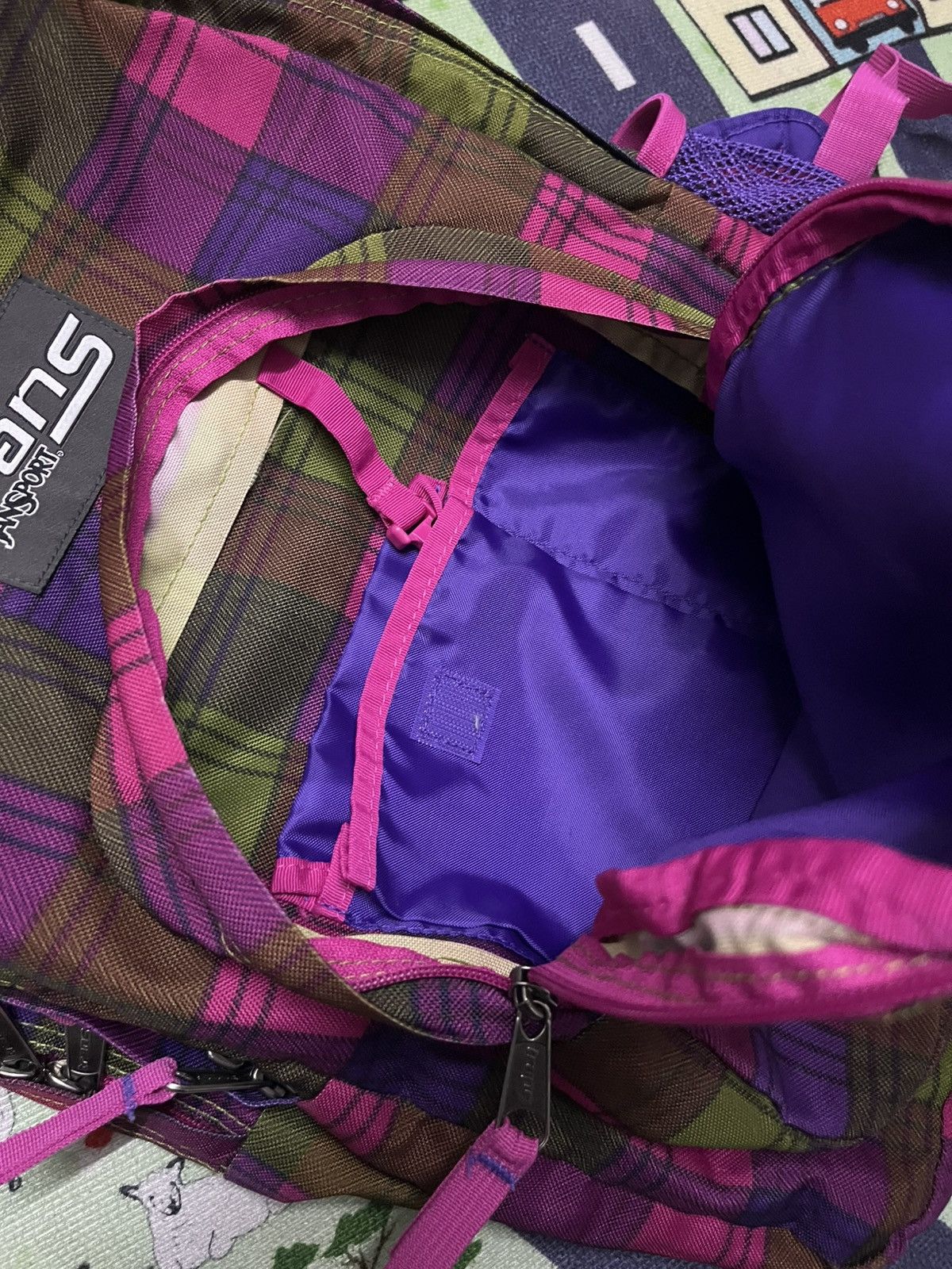 Jansport TRANS BY JANSPORT PLAID BACKPACK HARDTOFIND Size 34 - 6 Thumbnail
