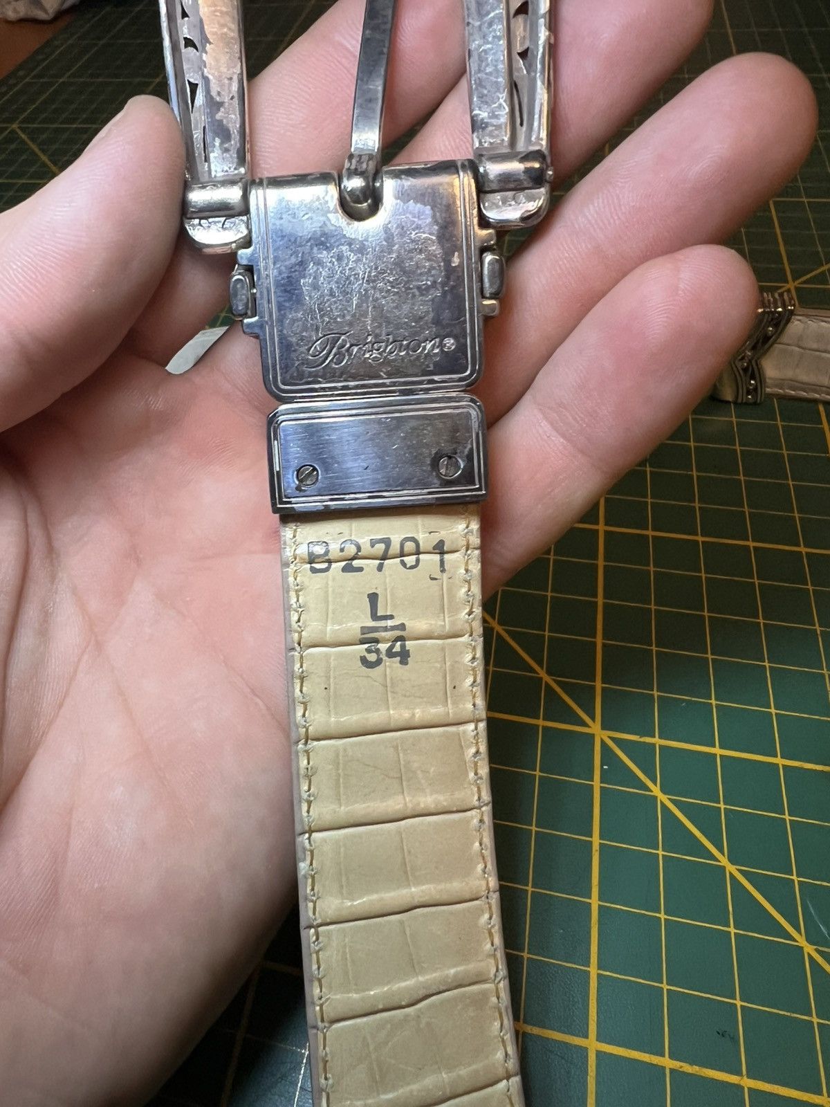 Brighton Vintage Brighton two tone interchangeable croc leather belt Size ONE SIZE - 8 Thumbnail