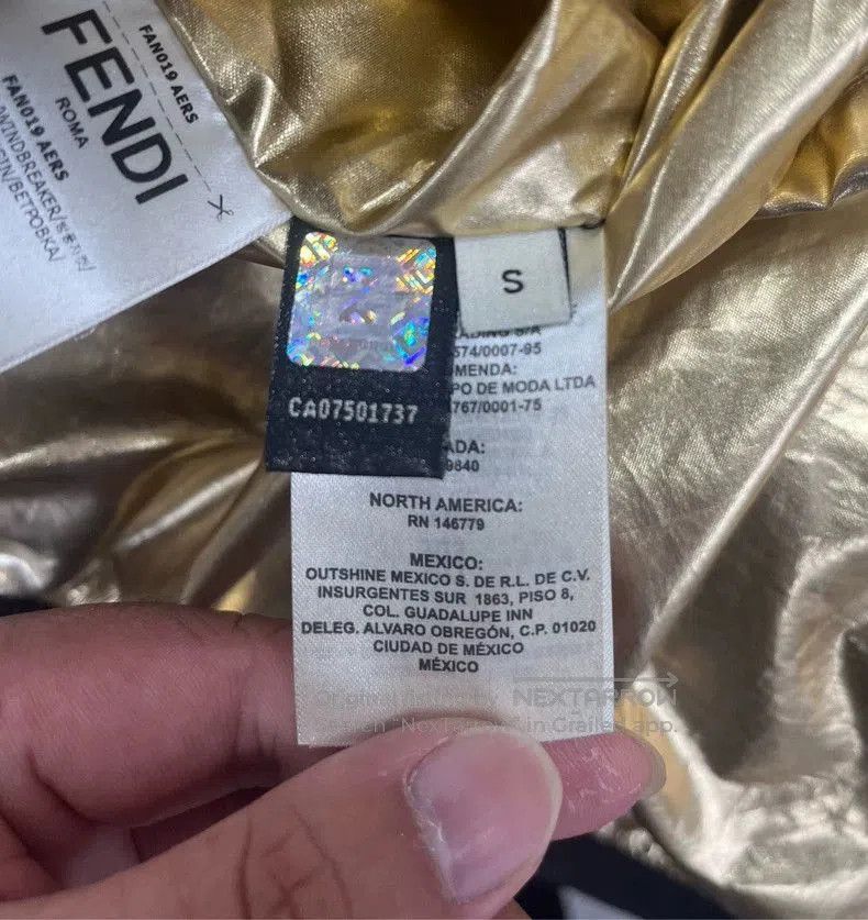 Fendi Black Reversible Zip Jacket.