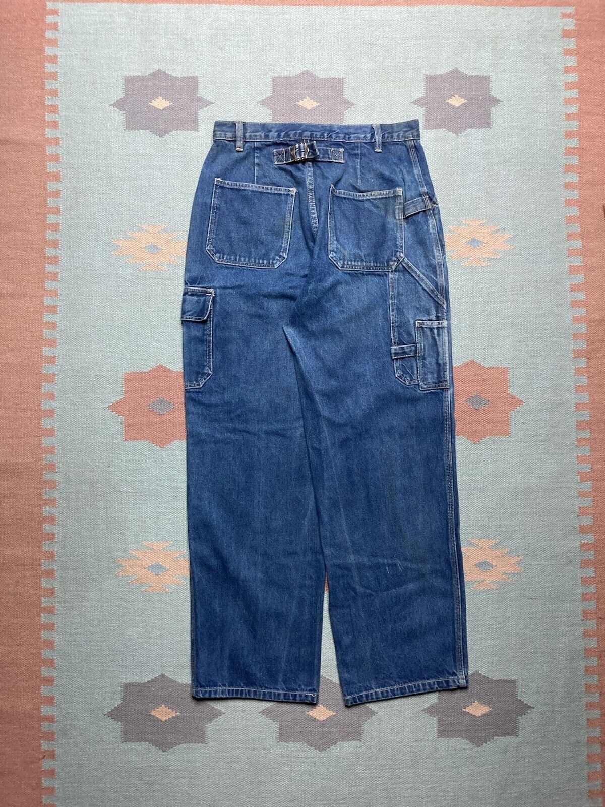 JNCO × Vintage VTG y2k baggy jeans carpenter cargo wide skater JNCO 30x31 Size US 30 / EU 46 - 1 Thumbnail