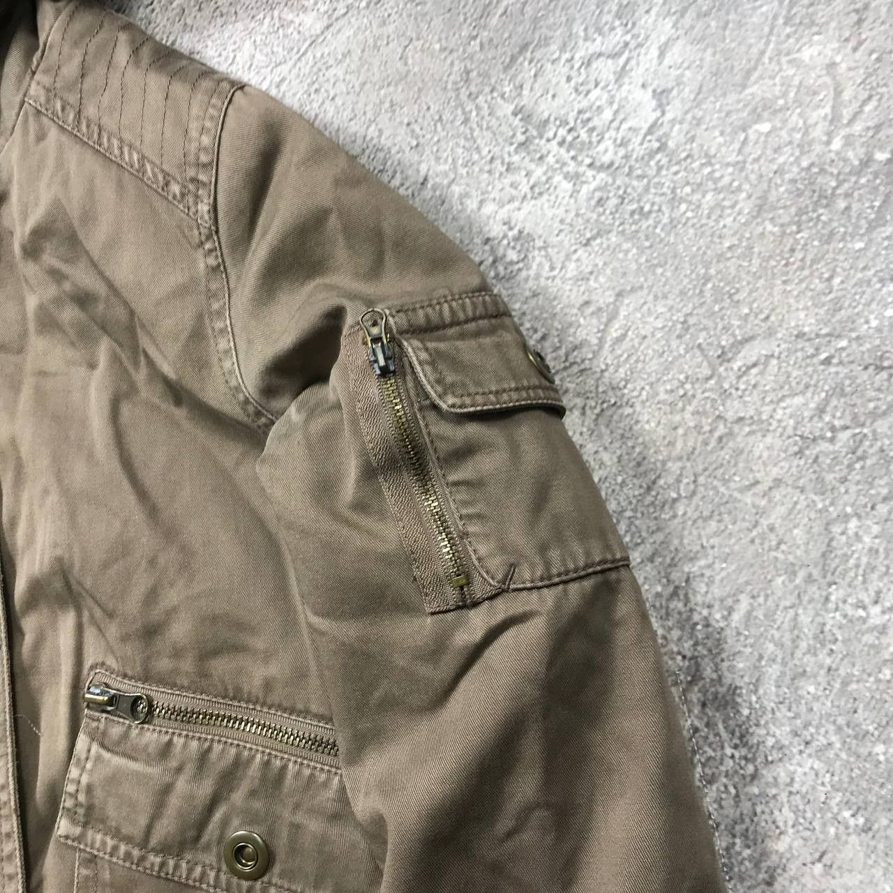 Vintage Vintage Y2K Khaki Bomber Jacket Streetwear Gorpcore Slim M Size M / US 6-8 / IT 42-44 - 7 Thumbnail