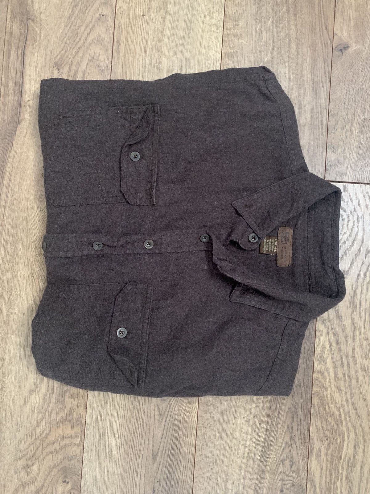 Faded Glory Brown Button Up Size US L / EU 52-54 / 3 - 4 Thumbnail